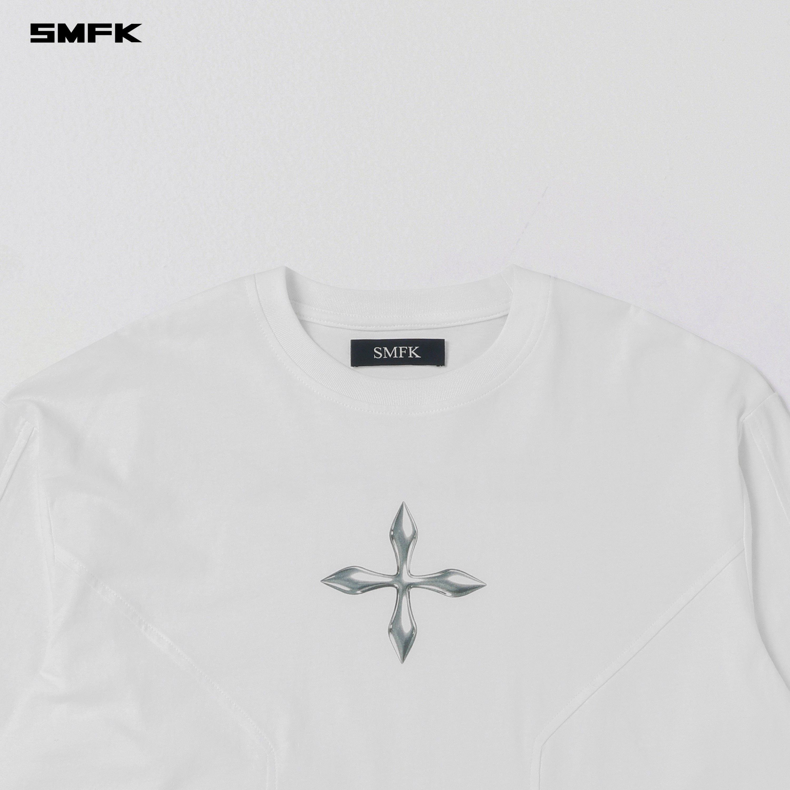 FUTURE REFLECTION PULLOVER/WOOL COTTON CLOUD WHITE
