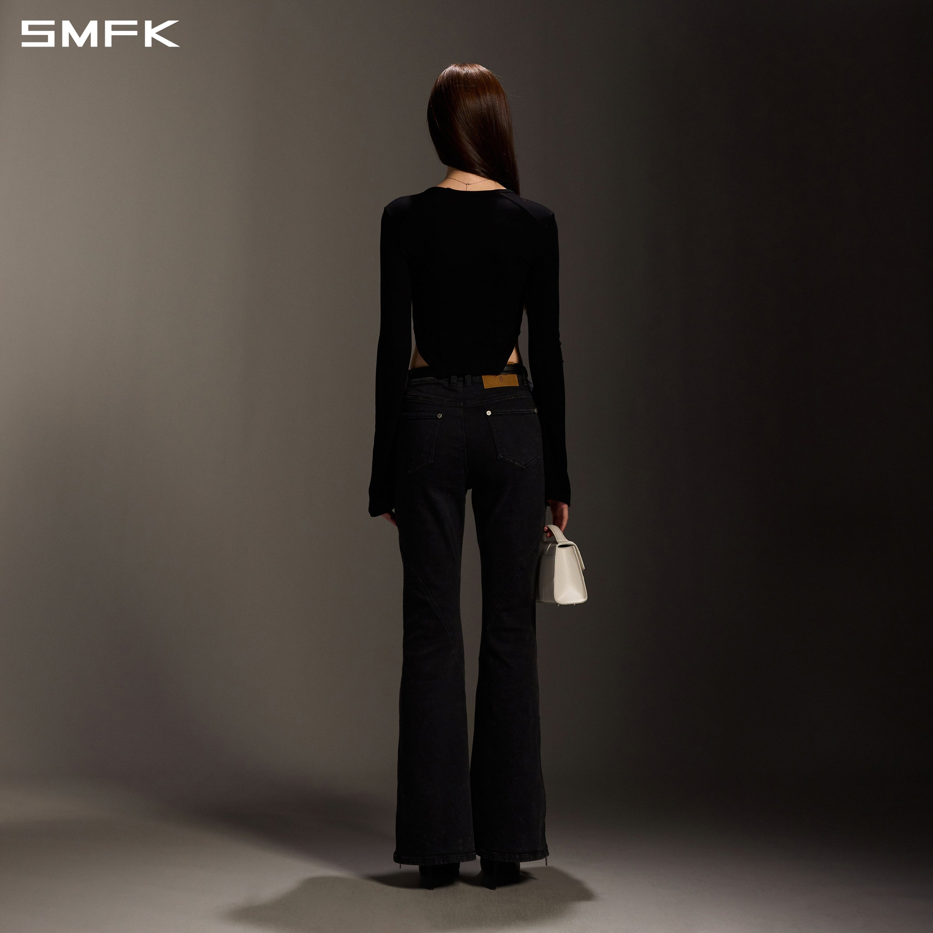 MYTH SEER SLIM SPORTS PULLOVER/ACETATE+VISCOSE+ACRYLIC+SPANDEX+WOOL WILD BLACK
