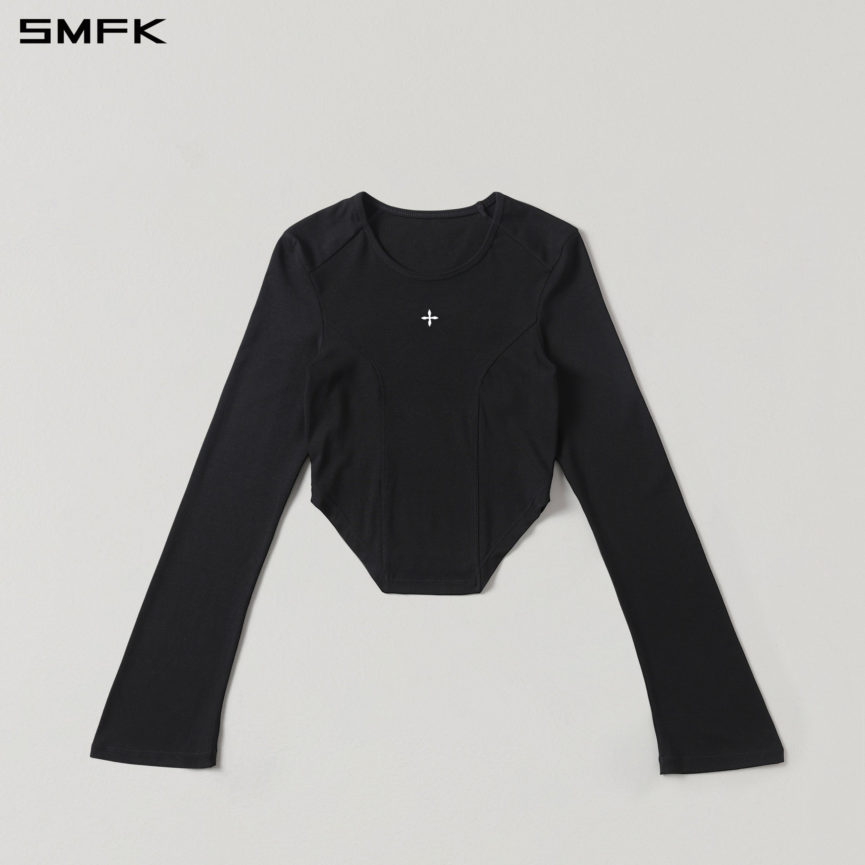 MYTH SEER SLIM SPORTS PULLOVER/ACETATE+VISCOSE+ACRYLIC+SPANDEX+WOOL WILD BLACK