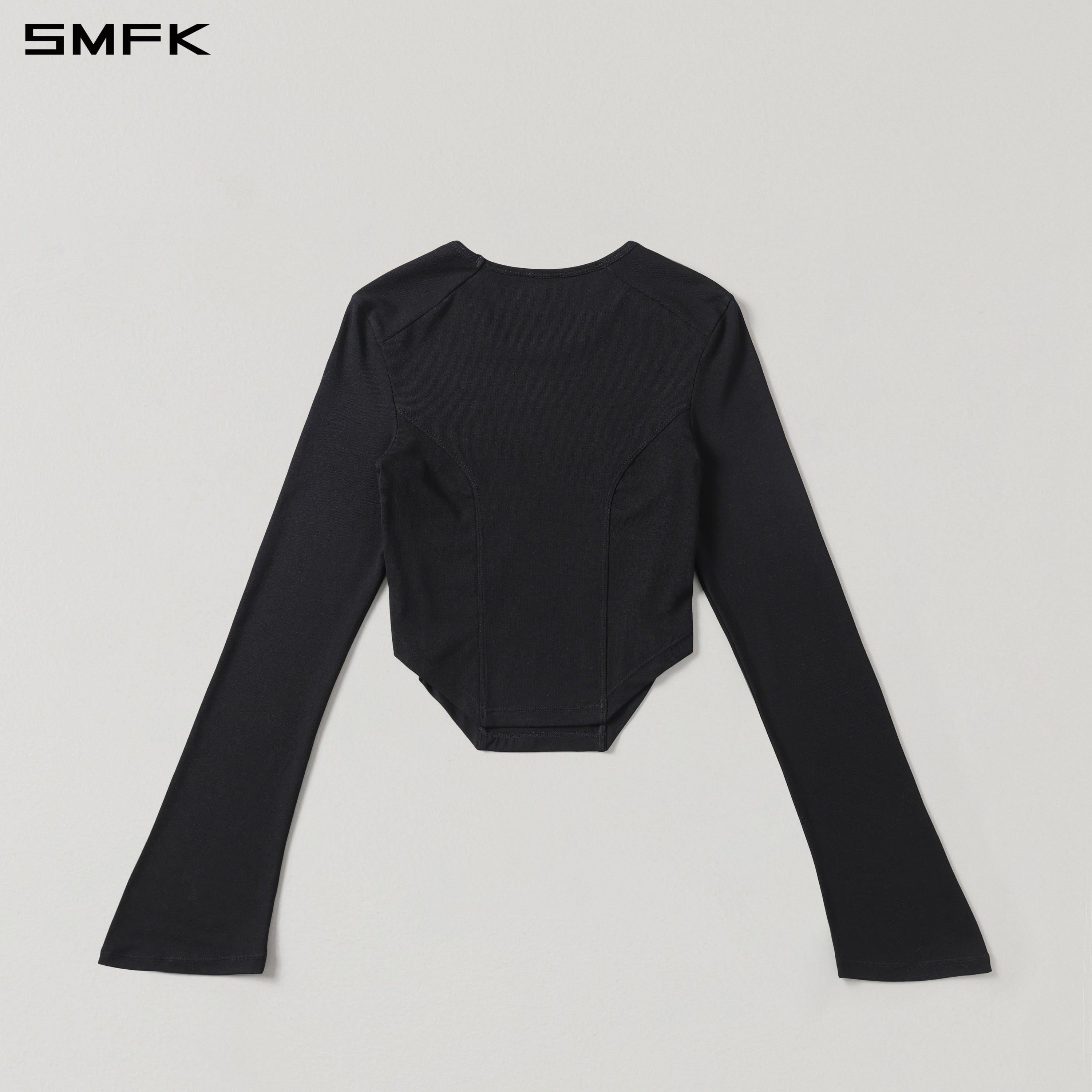 MYTH SEER SLIM SPORTS PULLOVER/ACETATE+VISCOSE+ACRYLIC+SPANDEX+WOOL WILD BLACK