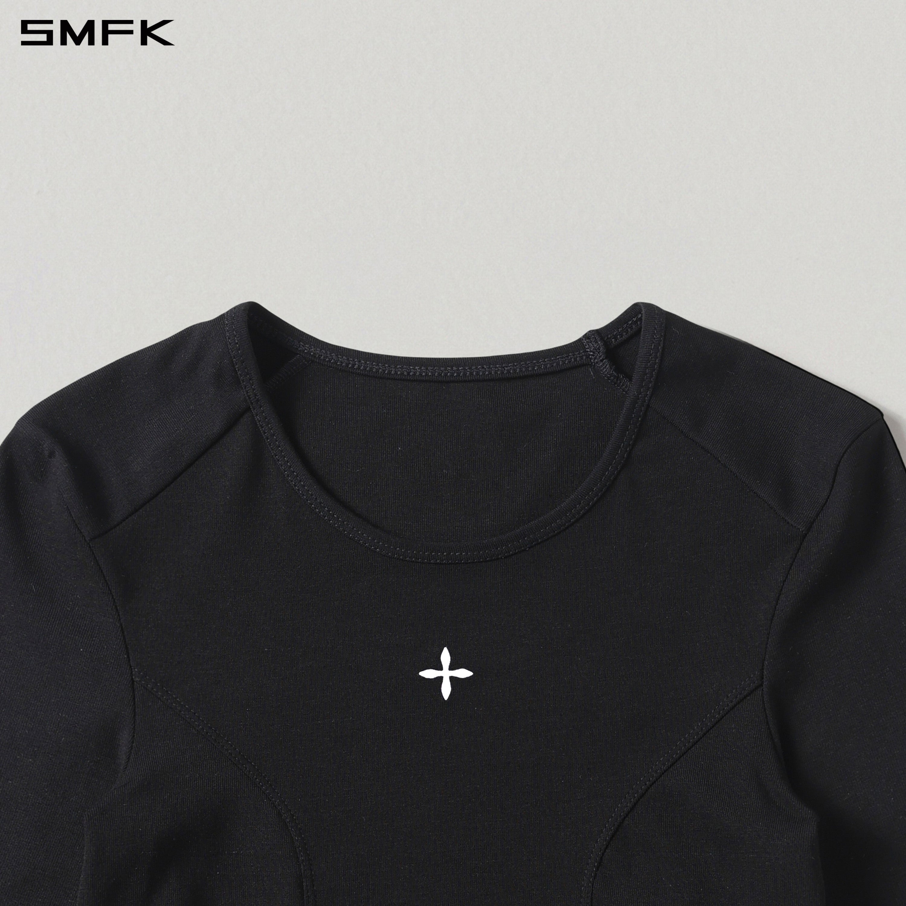 MYTH SEER SLIM SPORTS PULLOVER/ACETATE+VISCOSE+ACRYLIC+SPANDEX+WOOL WILD BLACK