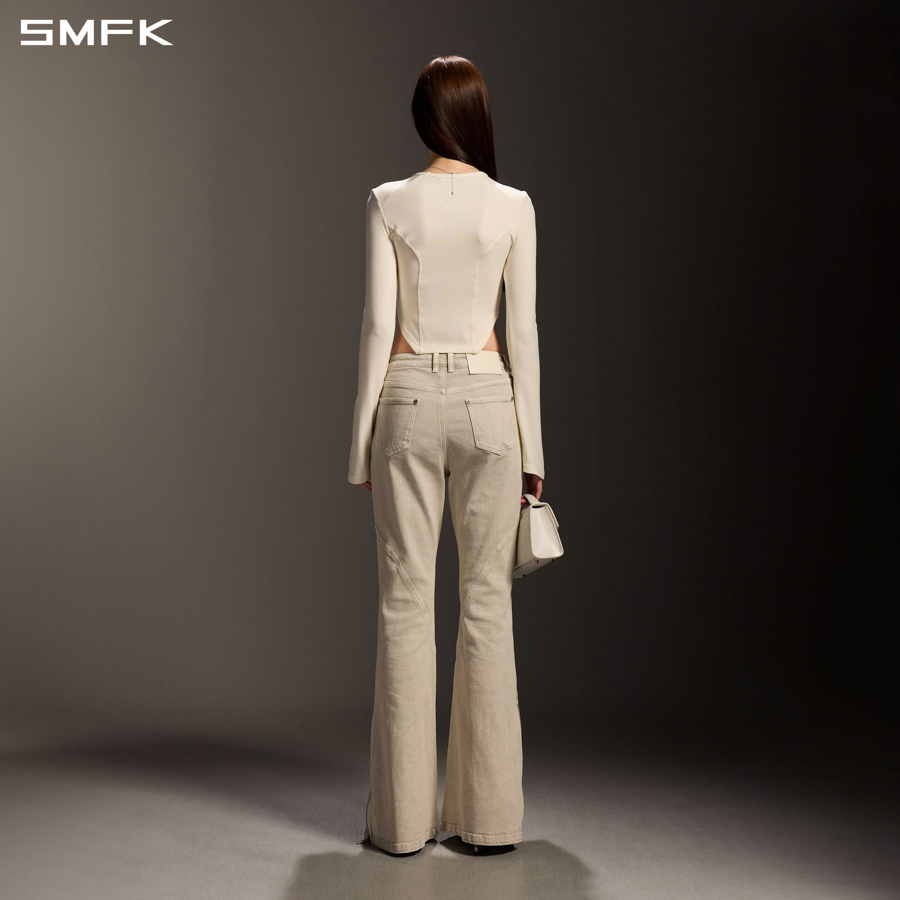 MYTH SEER SLIM SPORTS PULLOVER/ACETATE+VISCOSE+ACRYLIC+SPANDEX+WOOL CLOUD WHITE