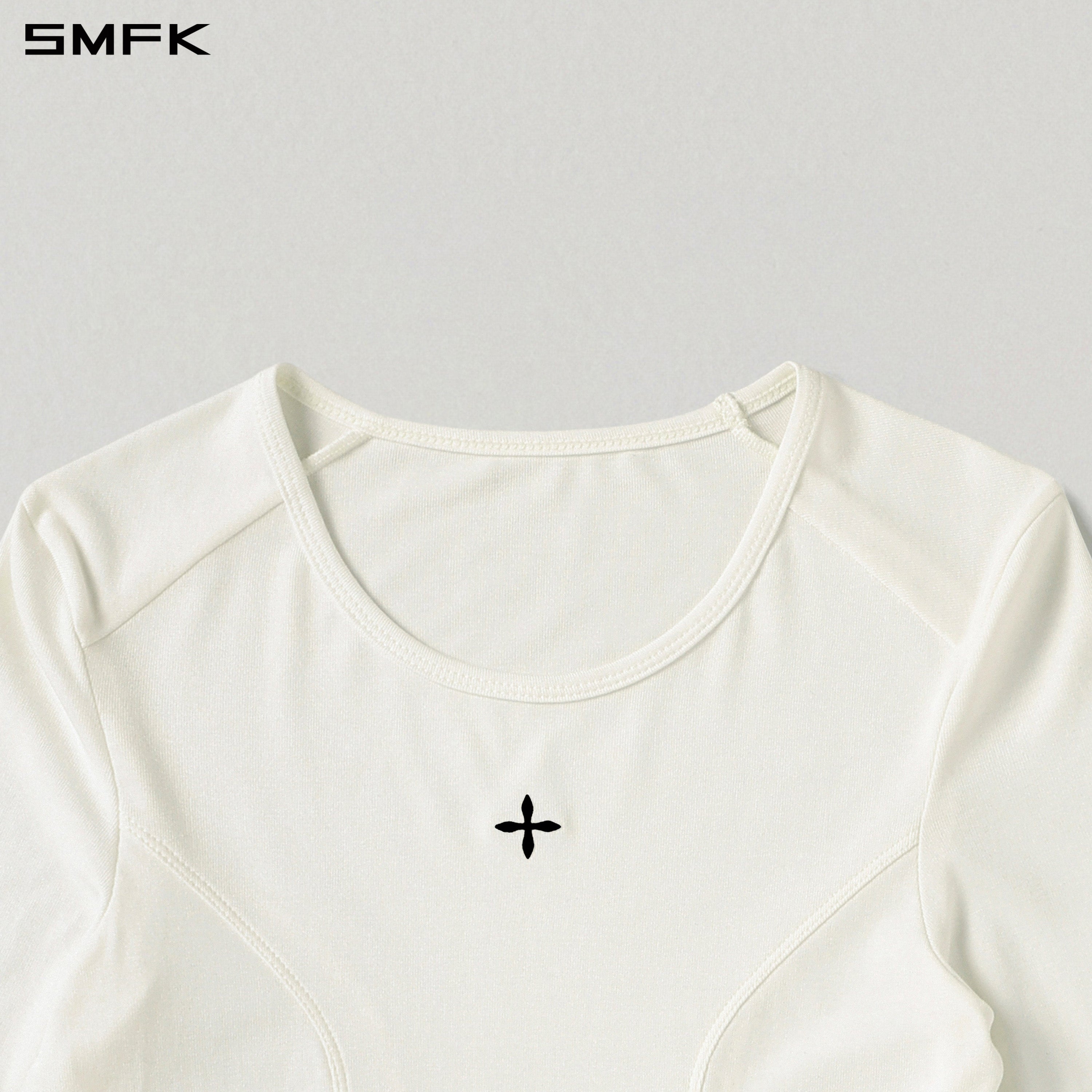 MYTH SEER SLIM SPORTS PULLOVER/ACETATE+VISCOSE+ACRYLIC+SPANDEX+WOOL CLOUD WHITE