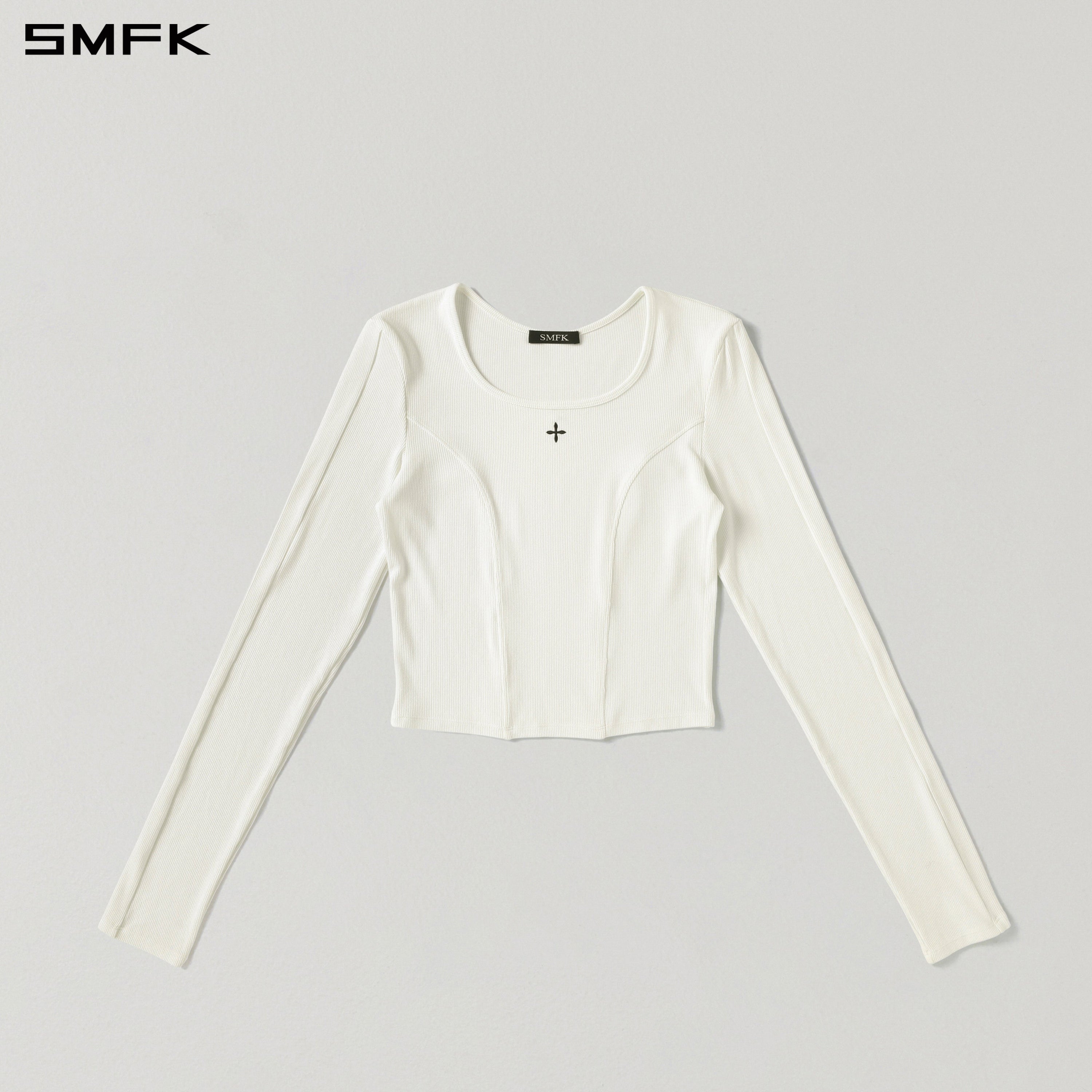 MYTH RITE SLIM PULLOVER/ACETATE+VISCOSE+ACRYLIC+SPANDEX+WOOL CLOUD WHITE