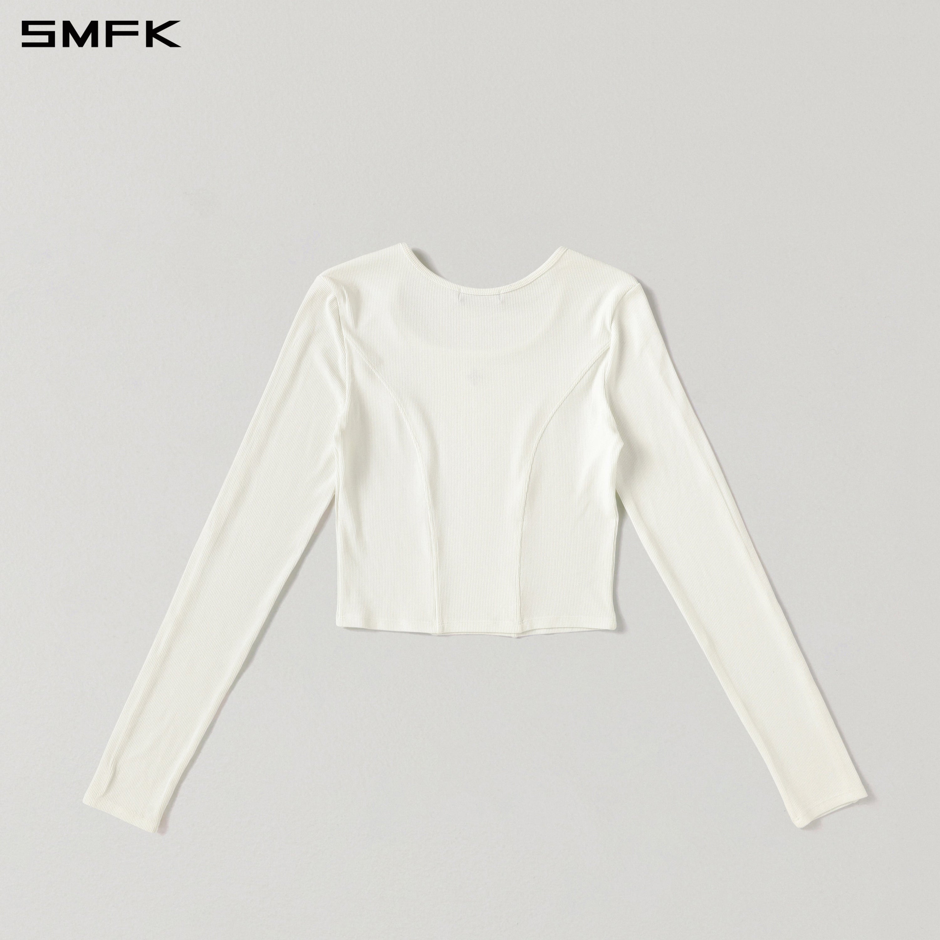 MYTH RITE SLIM PULLOVER/ACETATE+VISCOSE+ACRYLIC+SPANDEX+WOOL CLOUD WHITE