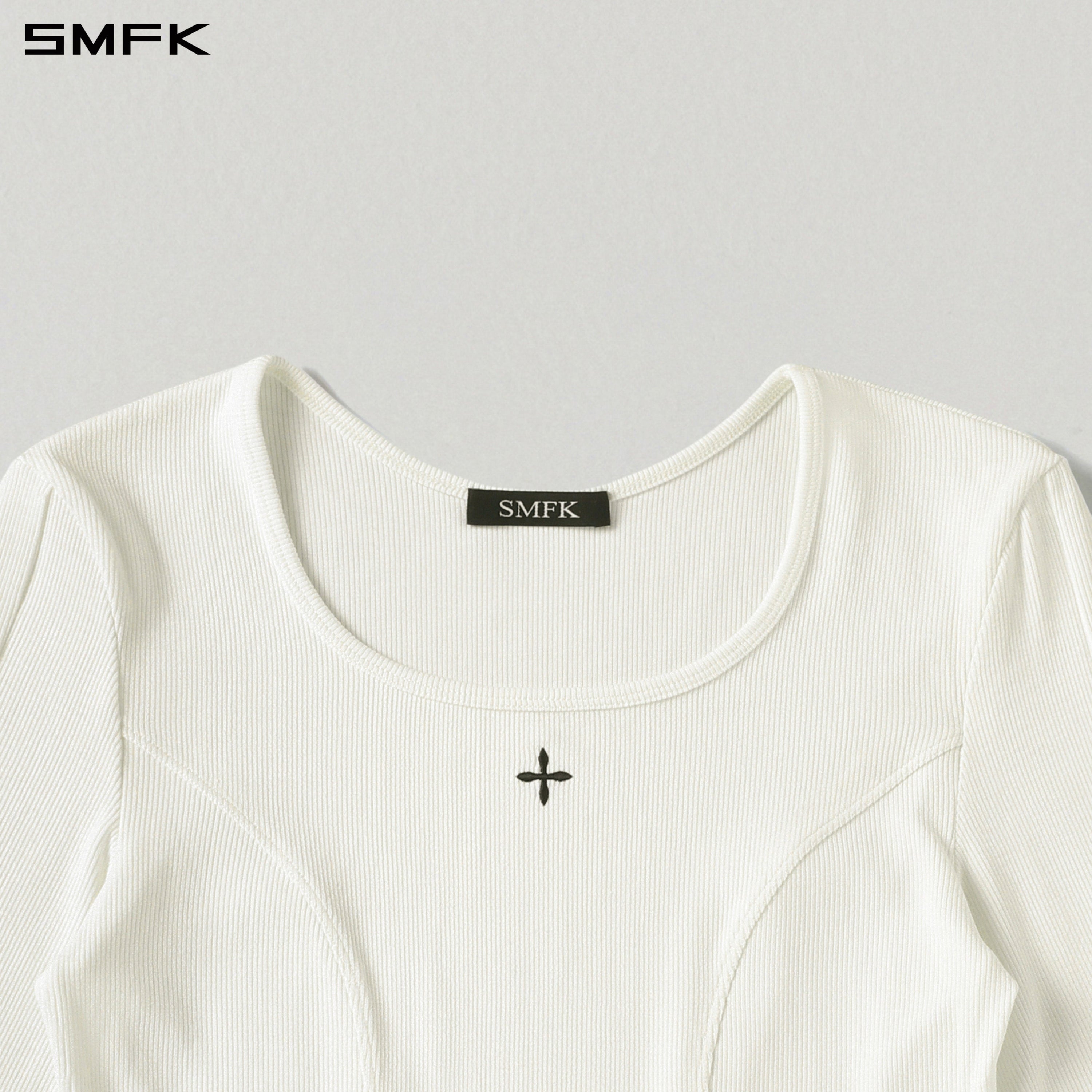 MYTH RITE SLIM PULLOVER/ACETATE+VISCOSE+ACRYLIC+SPANDEX+WOOL CLOUD WHITE