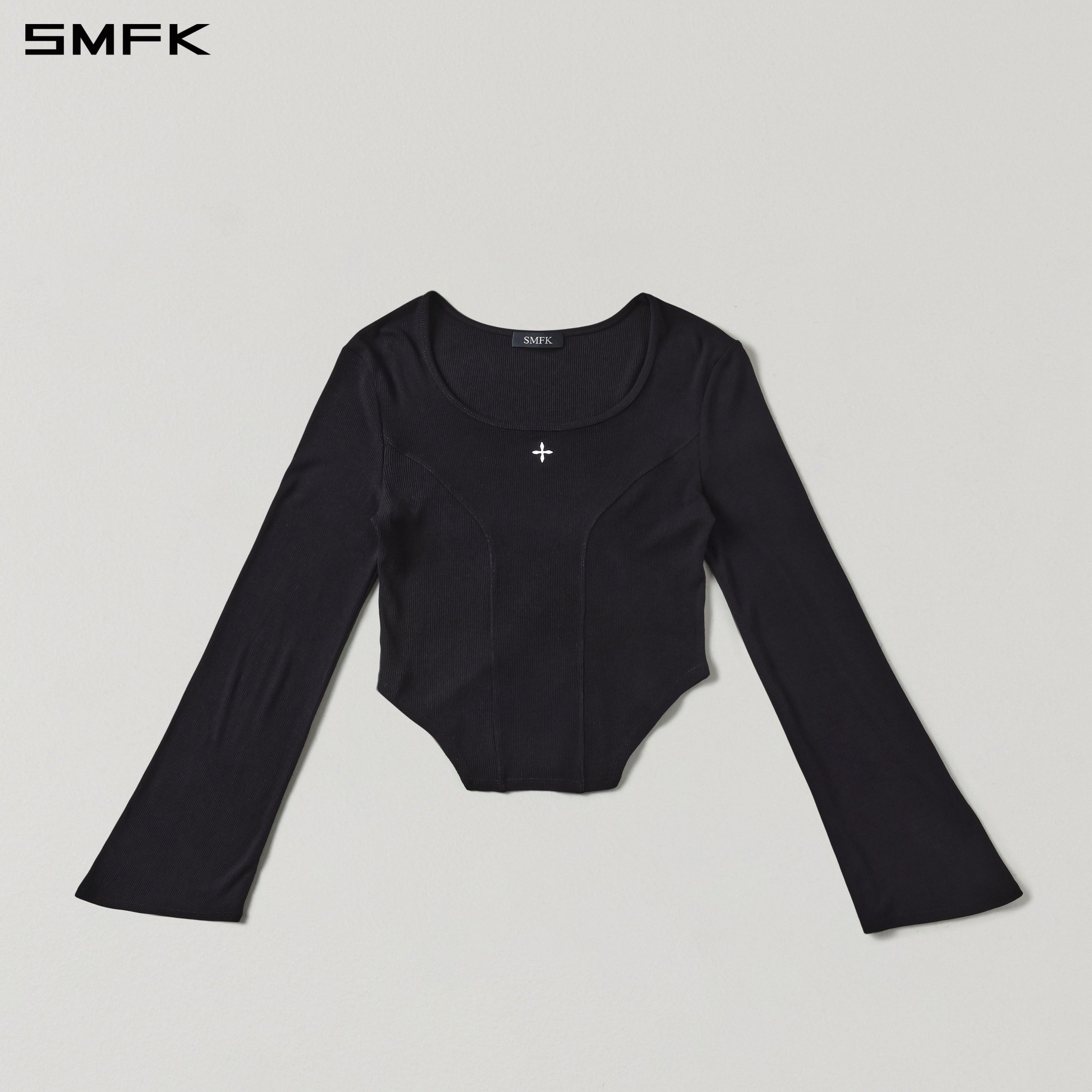 MYTH SEER SLIM PULLOVER/ACETATE+VISCOSE+ACRYLIC+SPANDEX+WOOL WILD BLACK