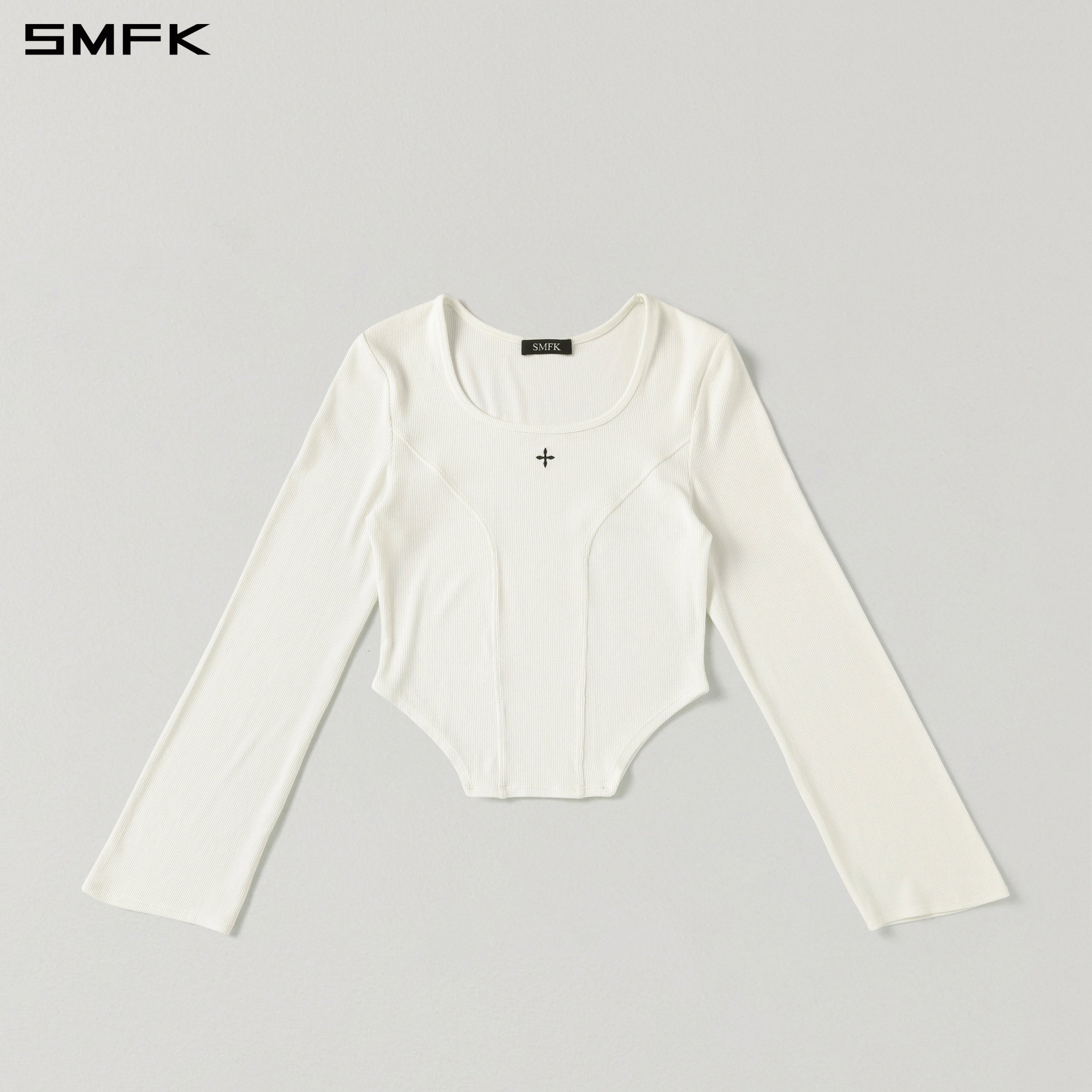 MYTH SEER SLIM PULLOVER/ACETATE+VISCOSE+ACRYLIC+SPANDEX+WOOL CLOUD WHITE