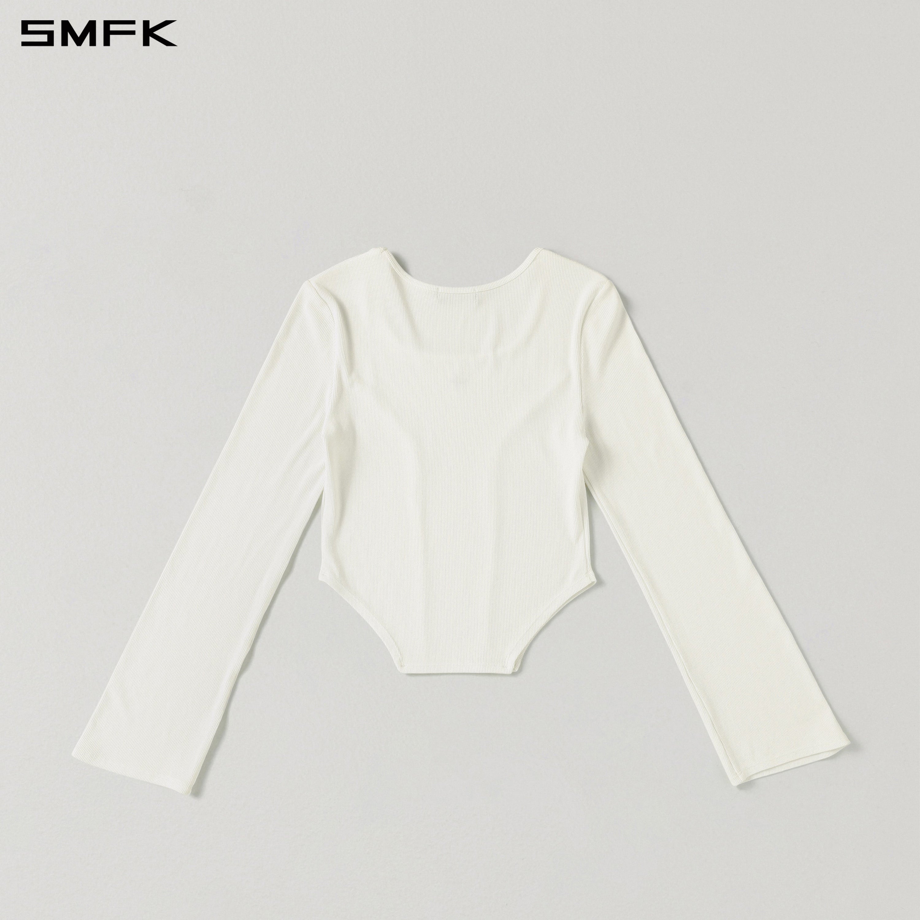 MYTH SEER SLIM PULLOVER/ACETATE+VISCOSE+ACRYLIC+SPANDEX+WOOL CLOUD WHITE