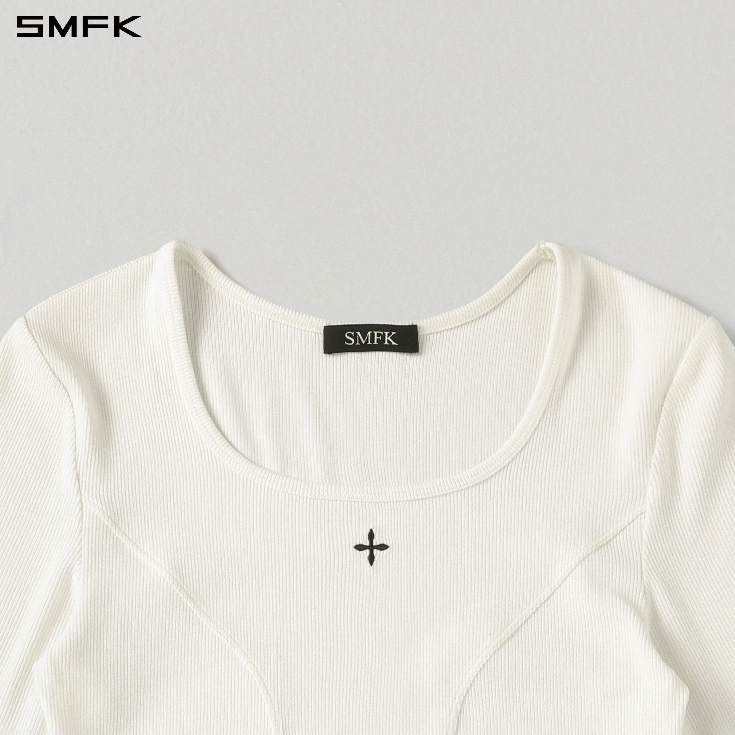 MYTH SEER SLIM PULLOVER/ACETATE+VISCOSE+ACRYLIC+SPANDEX+WOOL CLOUD WHITE
