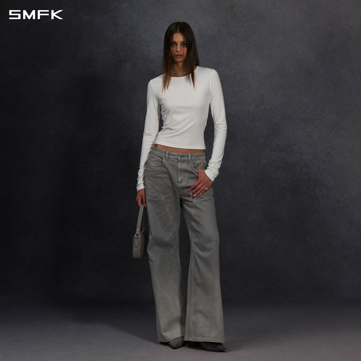 PERMANENT MUSE SLIM PULLOVER/ACETATE CLOUD WHITE