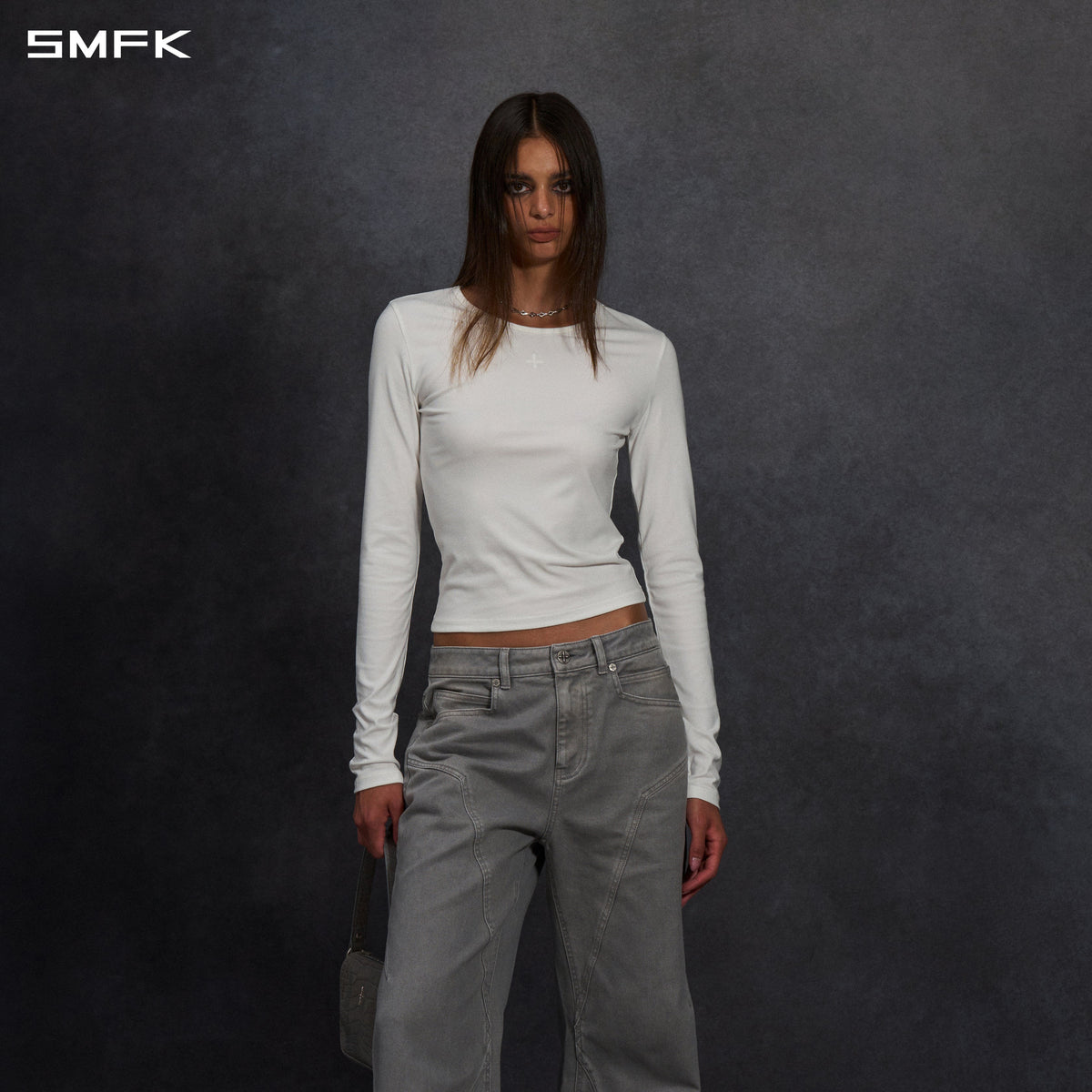 PERMANENT MUSE SLIM PULLOVER/ACETATE CLOUD WHITE