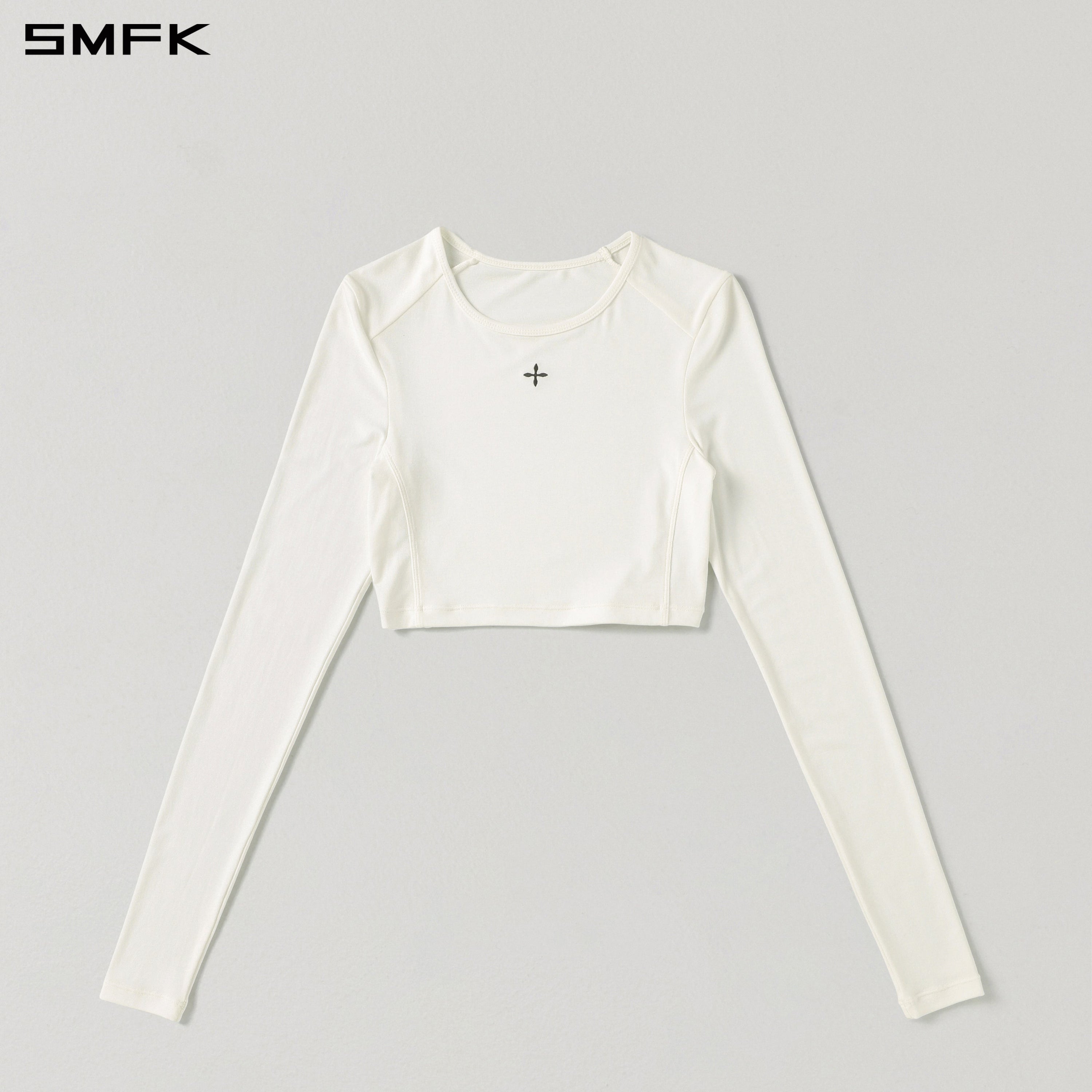 MYTH SEER SLIM SHORT SPORTS PULLOVER/ACETATE+LENZING MODAL CLOUD WHITE