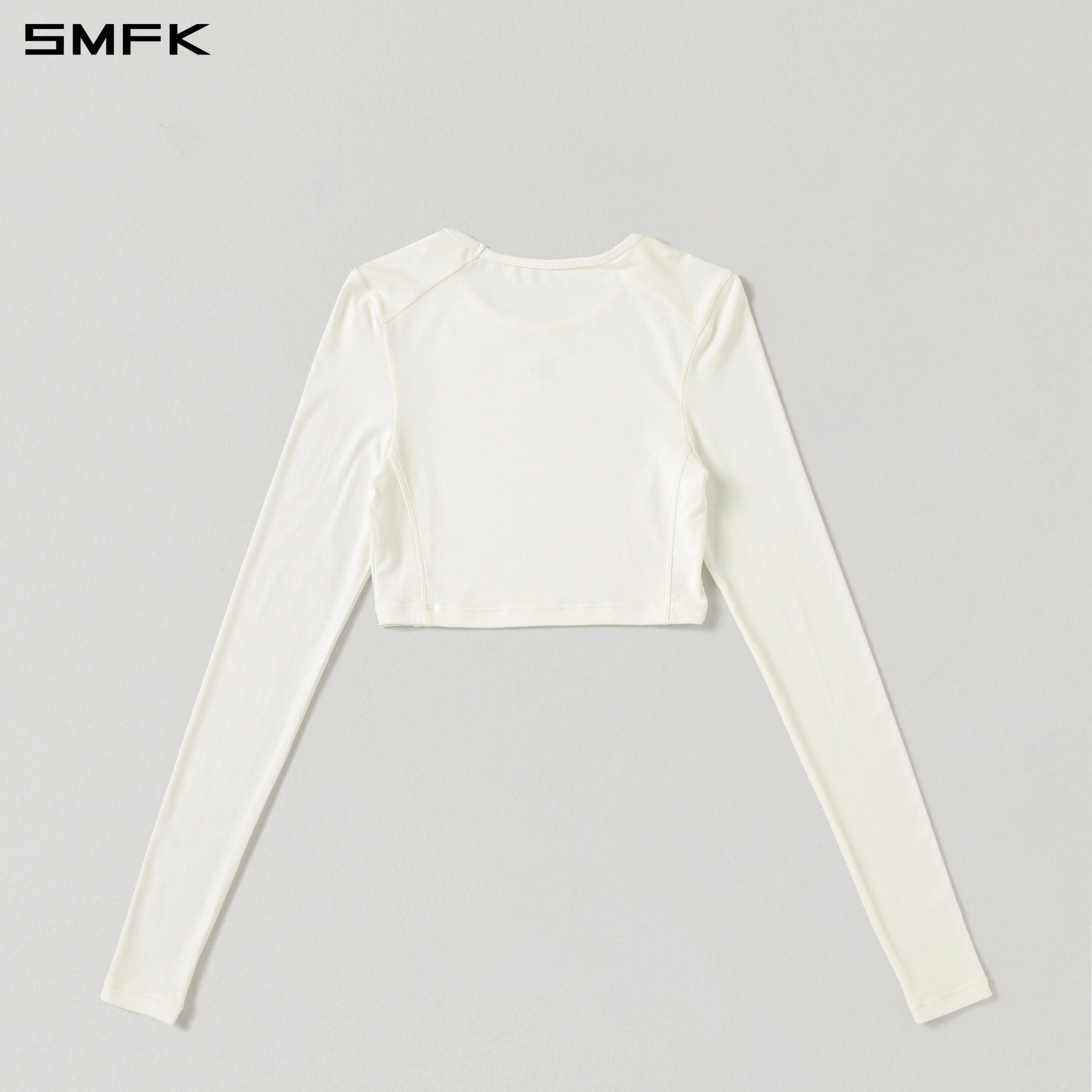 MYTH SEER SLIM SHORT SPORTS PULLOVER/ACETATE+LENZING MODAL CLOUD WHITE