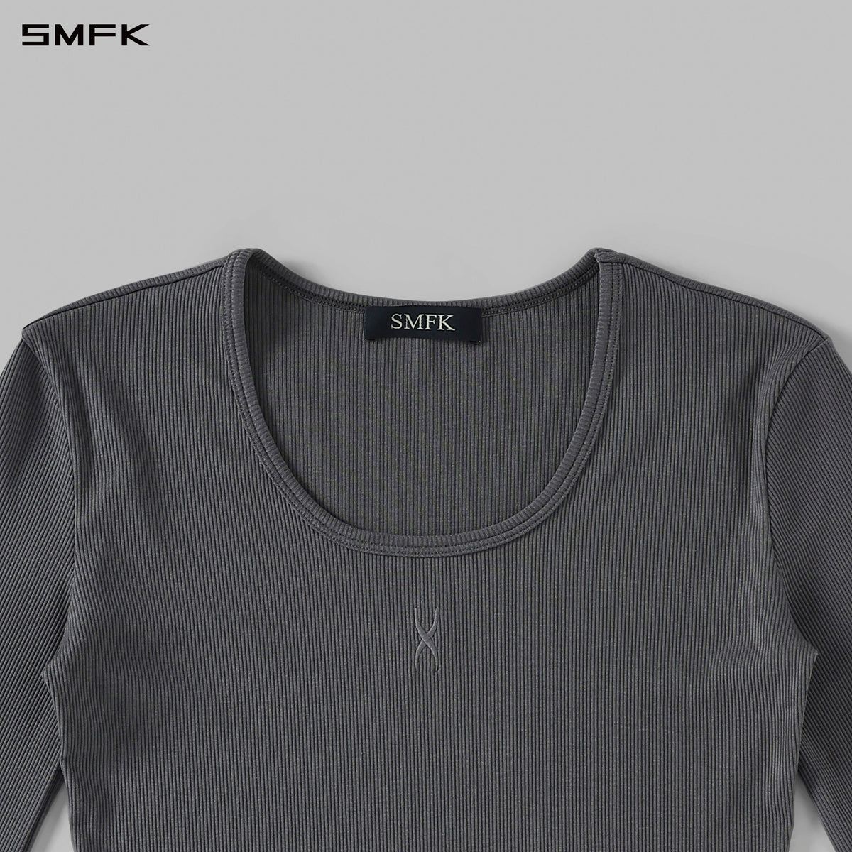 MYTH AEOLUS EVENING PULLOVER/COTTON + REGENERATED CELLULOSE FIBER + SPANDEX/W STORM GREY