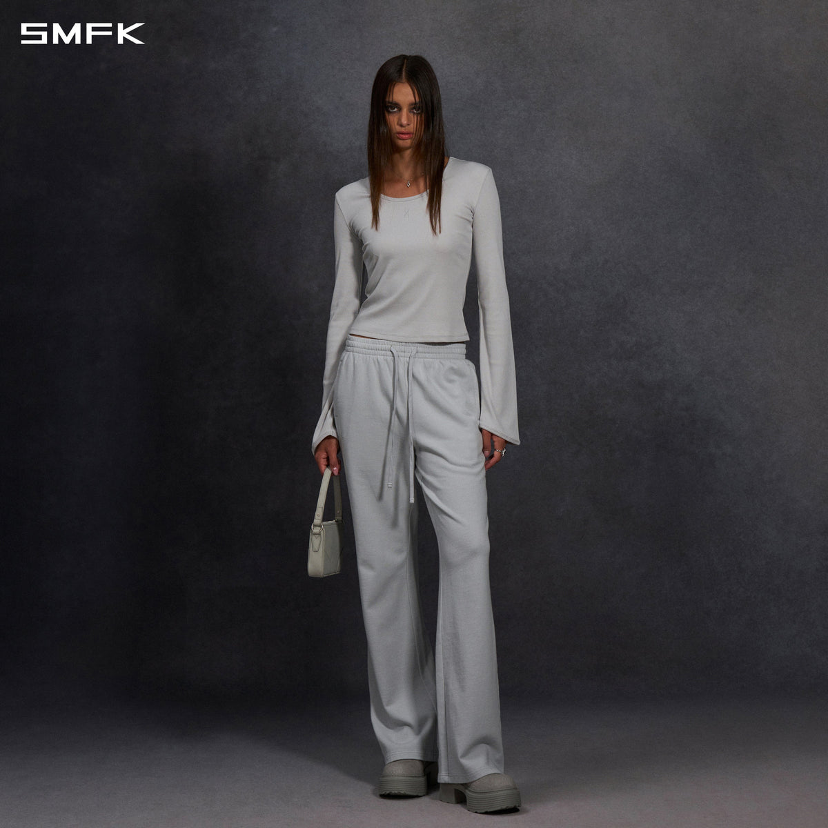 MYTH AEOLUS EVENING PULLOVER/COTTON+SILK/W GLACIER GREY