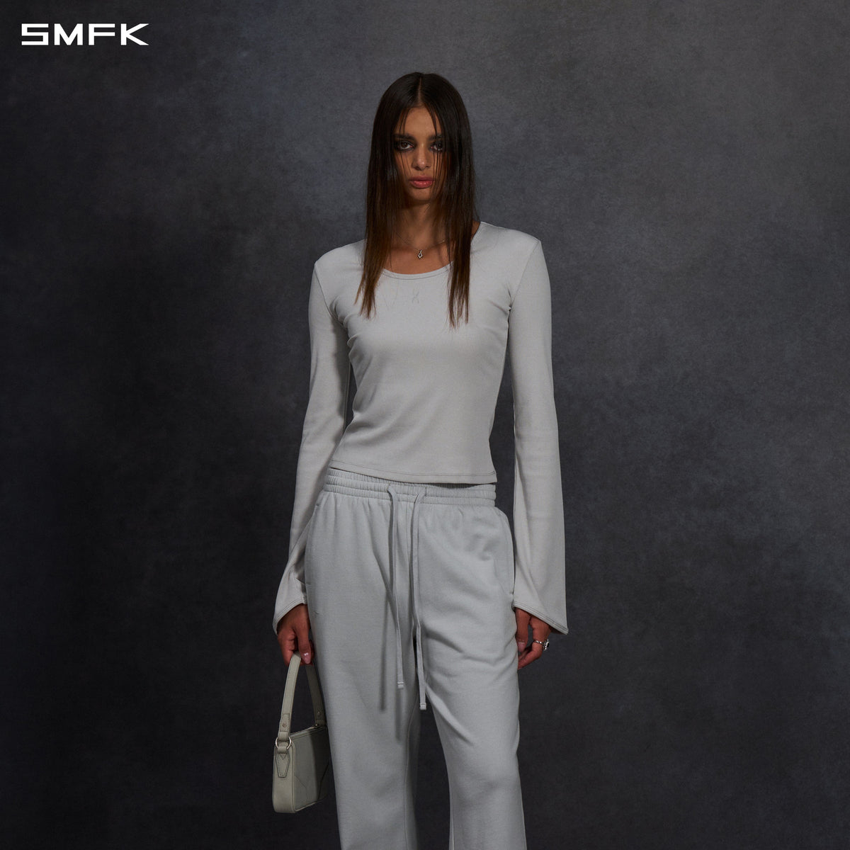 MYTH AEOLUS EVENING PULLOVER/COTTON+SILK/W GLACIER GREY