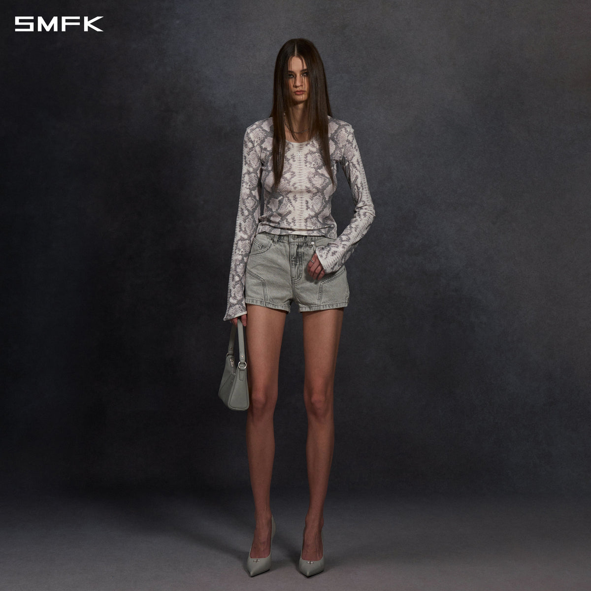 MYTH AEOLUS EVENING PULLOVER/COTTON + REGENERATED CELLULOSE FIBER + SPANDEX/W MIRAGE WHITE SNAKE