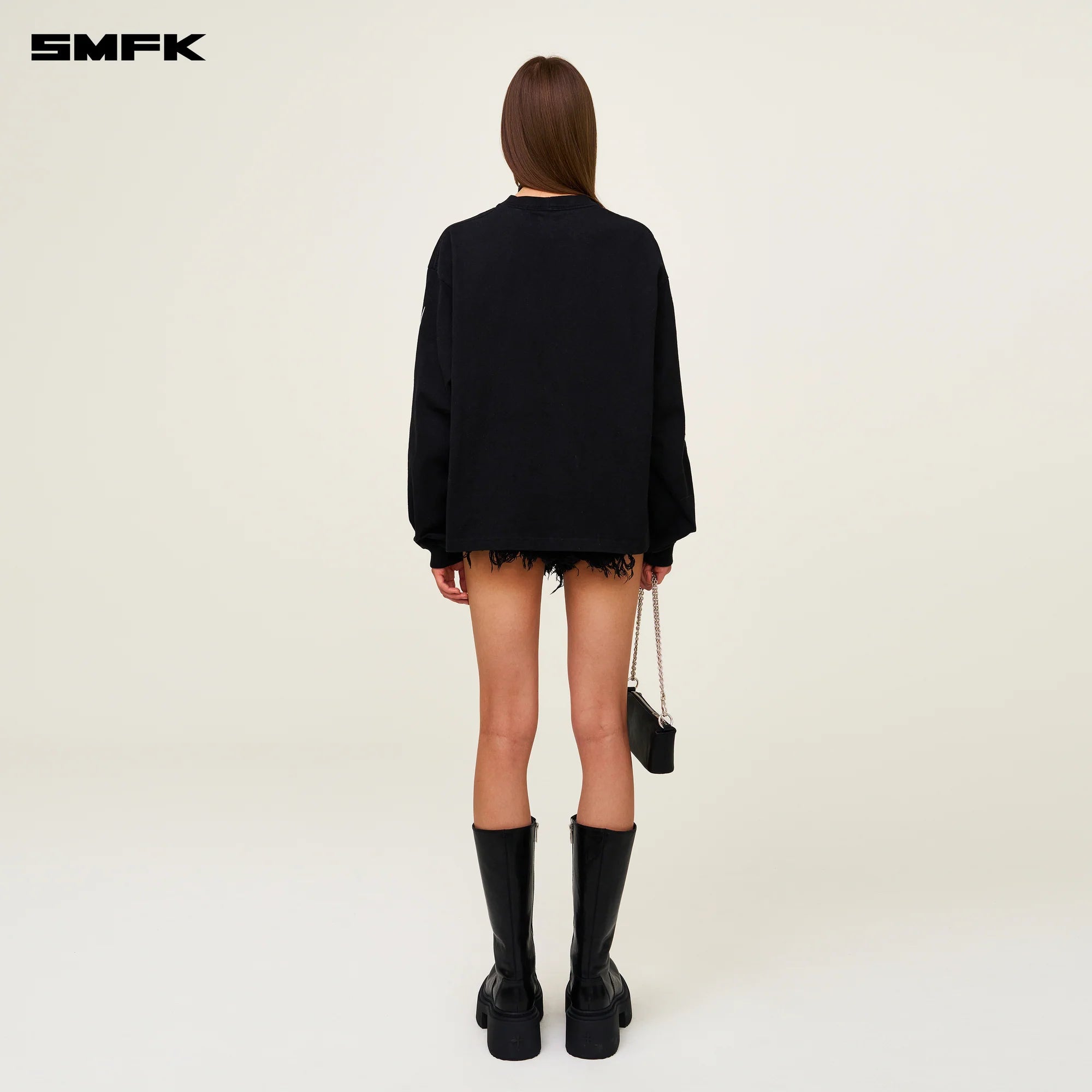 FUTURE FUTURE GENE SLEEVED SWEATSHIRT BLACK