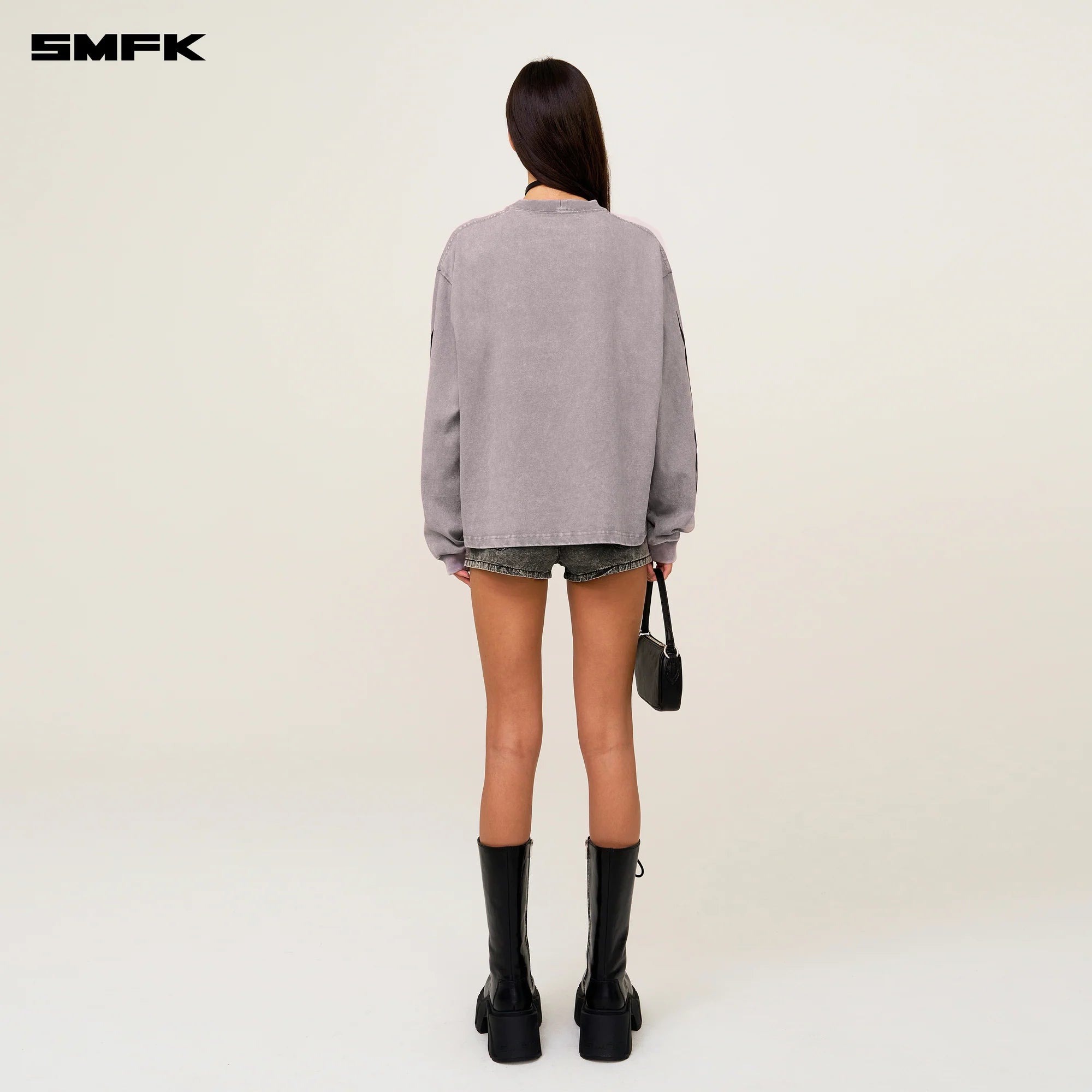 FUTURE FUTURE GENE SLEEVED SWEATSHIRT GRAY
