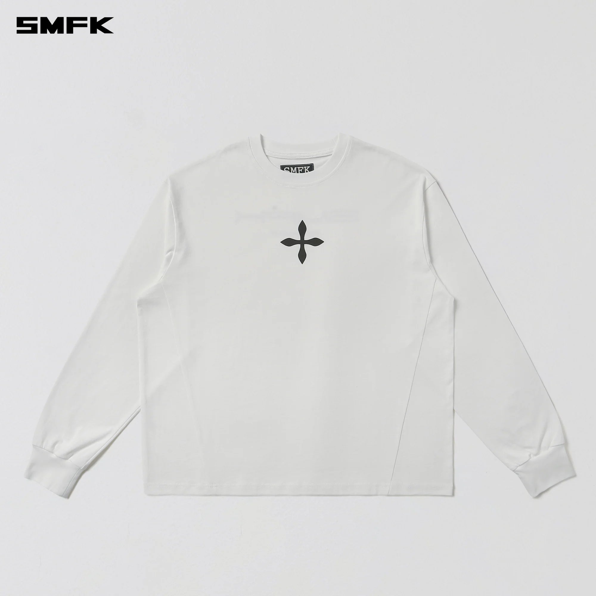 COMPASS MODE MASSIVE PULOVER-MAGNOLIA/COTTON CLOUD WHITE