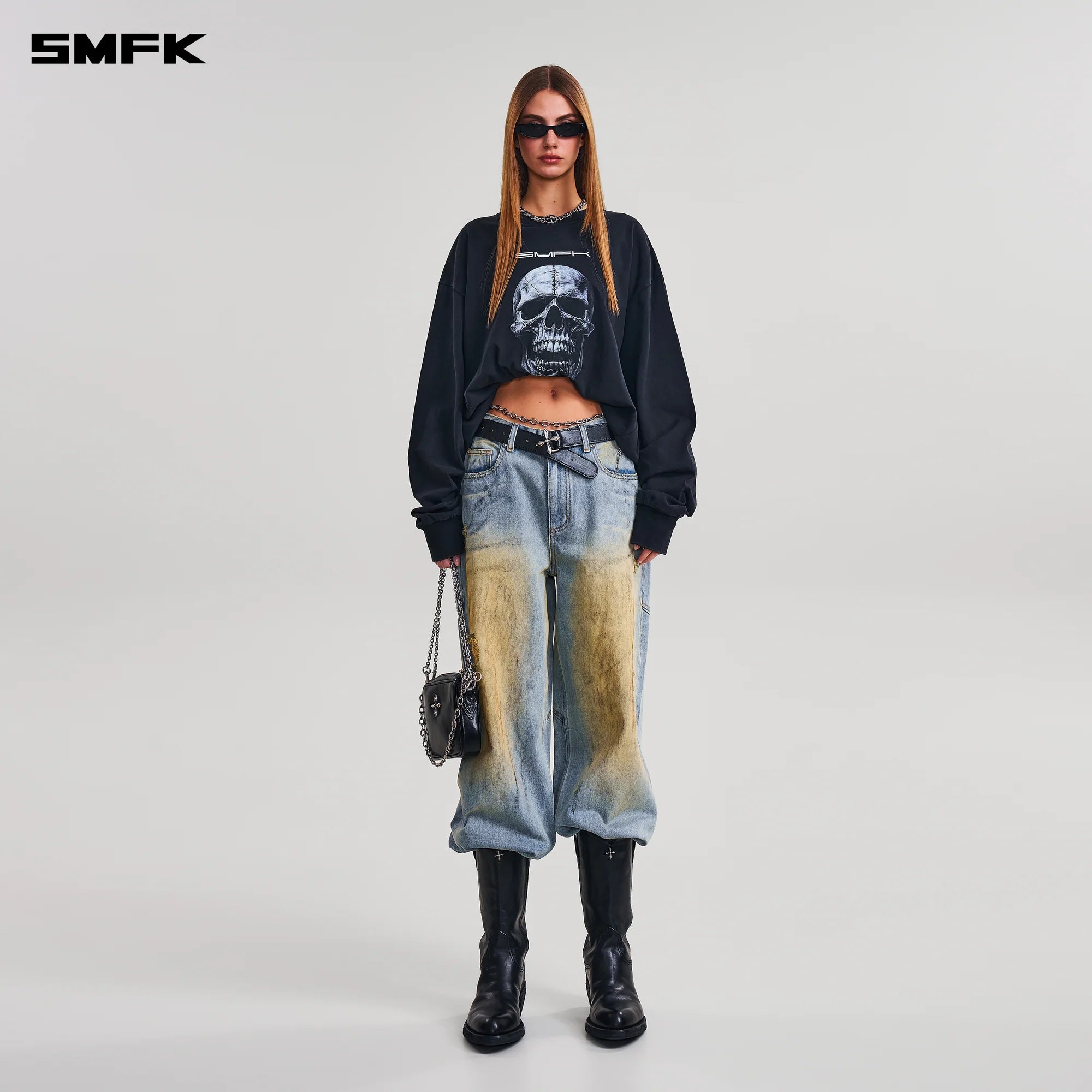 COMPASS MODE MASSIVE PULLOVER-PERMANENT/COTTON WILD BLACK