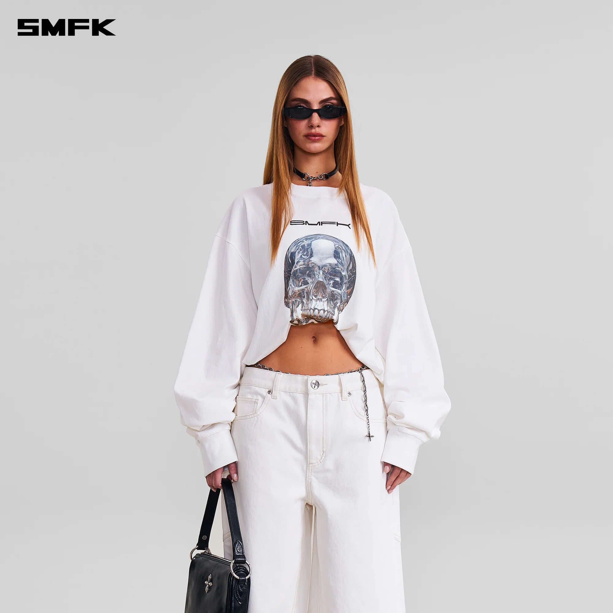 COMPASS MODE MASSIVE PULLOVER-PERMANENT/COTTON CLOUD WHITE