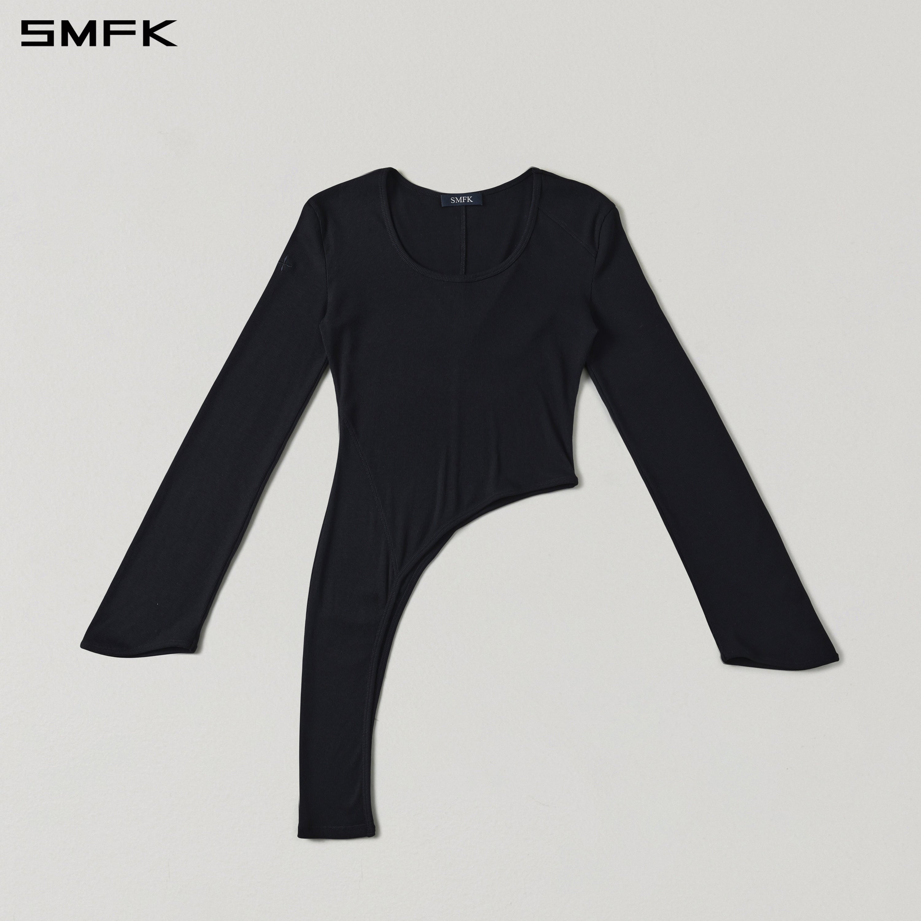 MYTH AEOLUS SLIM PULLOVER/COTTON+FIBER+ACRYLIC+SILK WILD BLACK