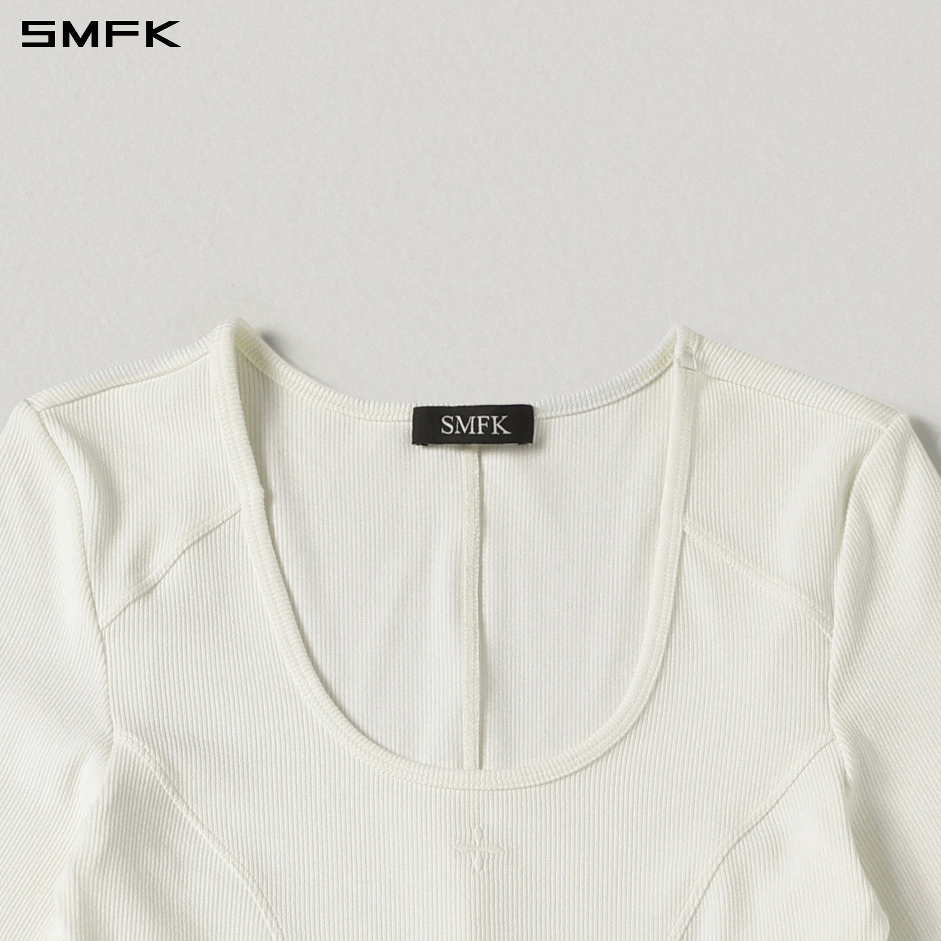 MYTH ORIGIN LONG DRESS/ACETATE+VISCOSE+ACRYLIC+SPANDEX+WOOL CLOUD WHITE