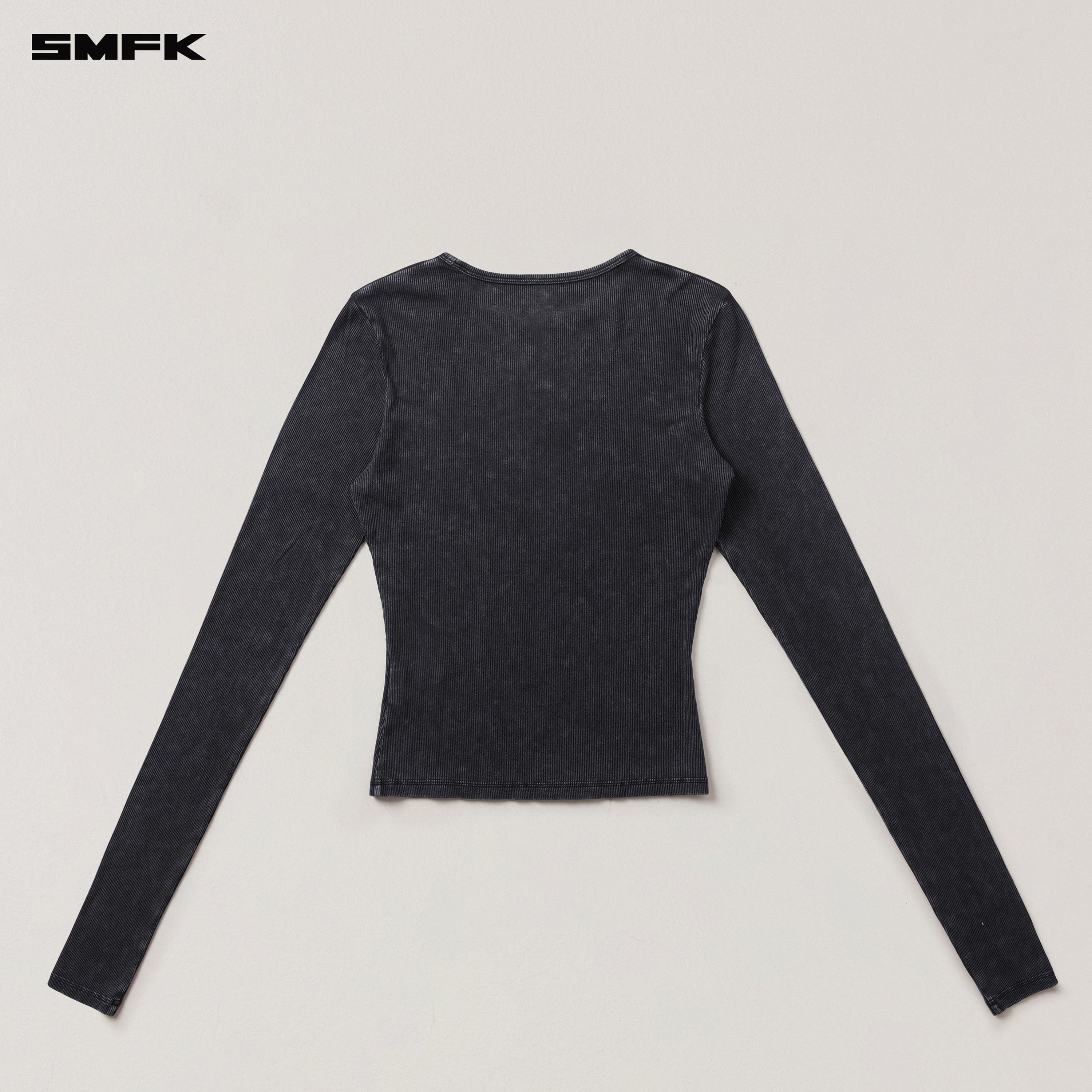 VINTAGE-STORM FADE SILK SPORTS PULLOVER BLACK MIST