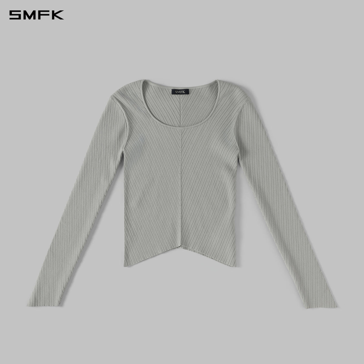 MYTH SEER KNIT PULLOVER/SILK+LENZING TENCEL+COTTON GLACIER GREY
