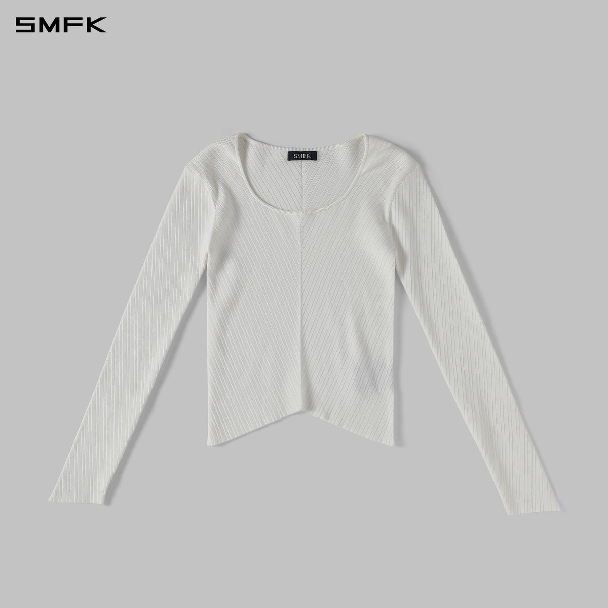 MYTH SEER KNIT PULLOVER/SILK+LENZING TENCEL+COTTON CLOUD WHITE