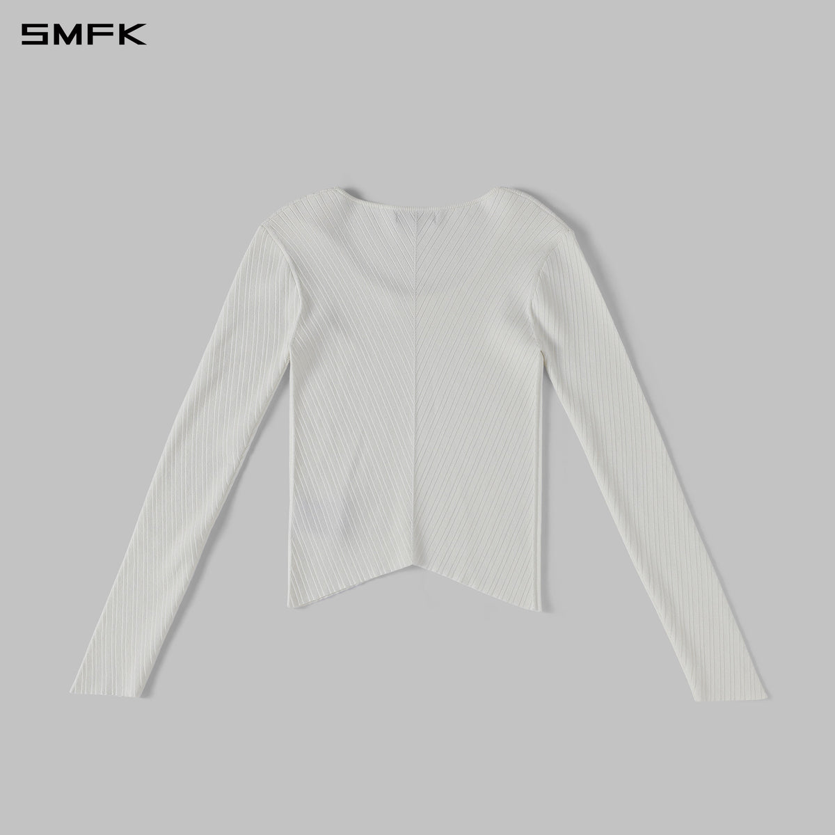 MYTH SEER KNIT PULLOVER/SILK+LENZING TENCEL+COTTON CLOUD WHITE