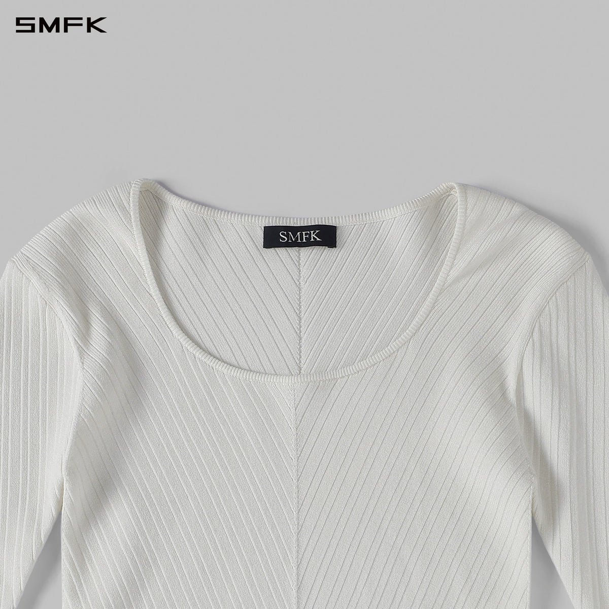 MYTH SEER KNIT PULLOVER/SILK+LENZING TENCEL+COTTON CLOUD WHITE