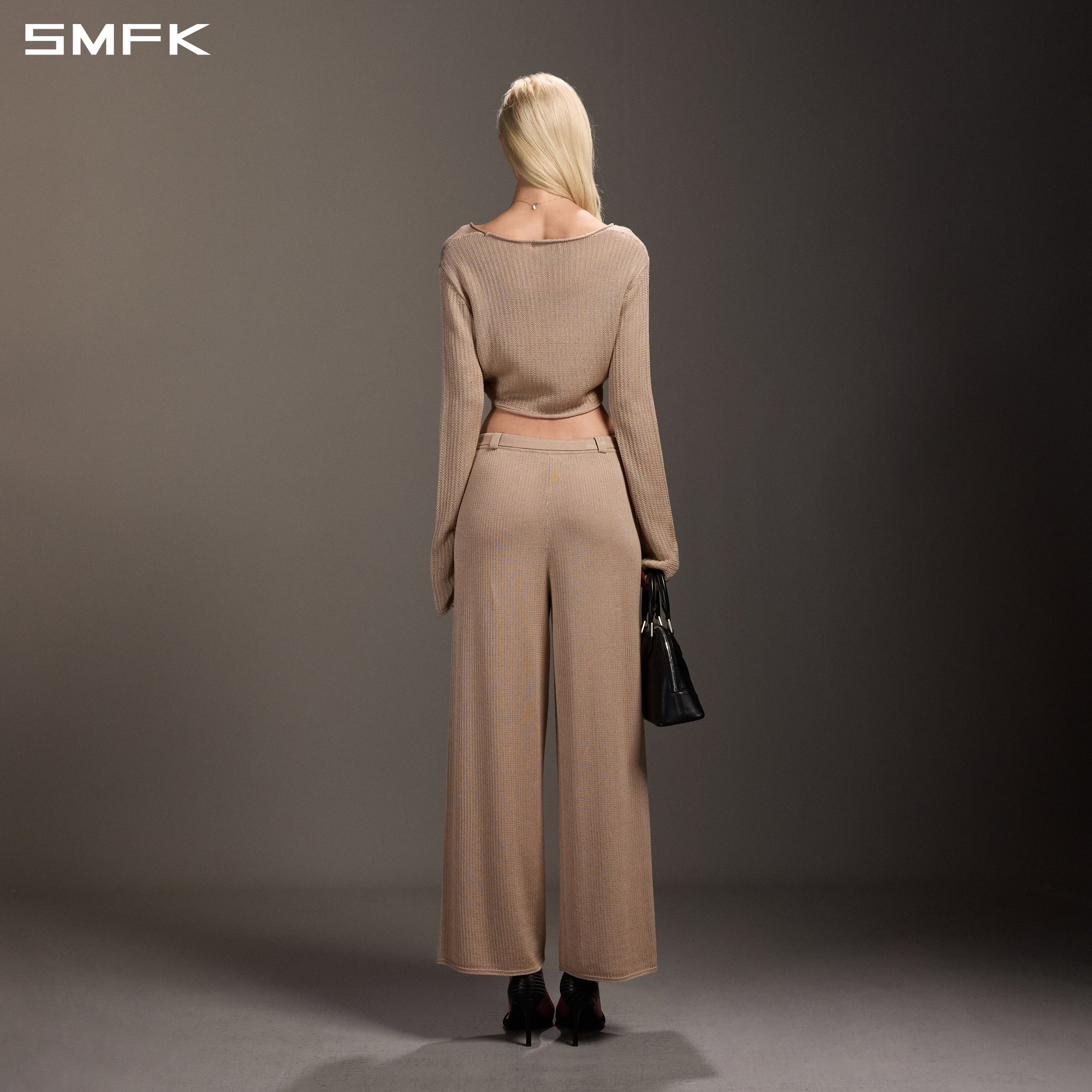 MYTH SEER CHAIN SHORT KNIT PULLOVER/TENCEL+SILK FRESH SKIN
