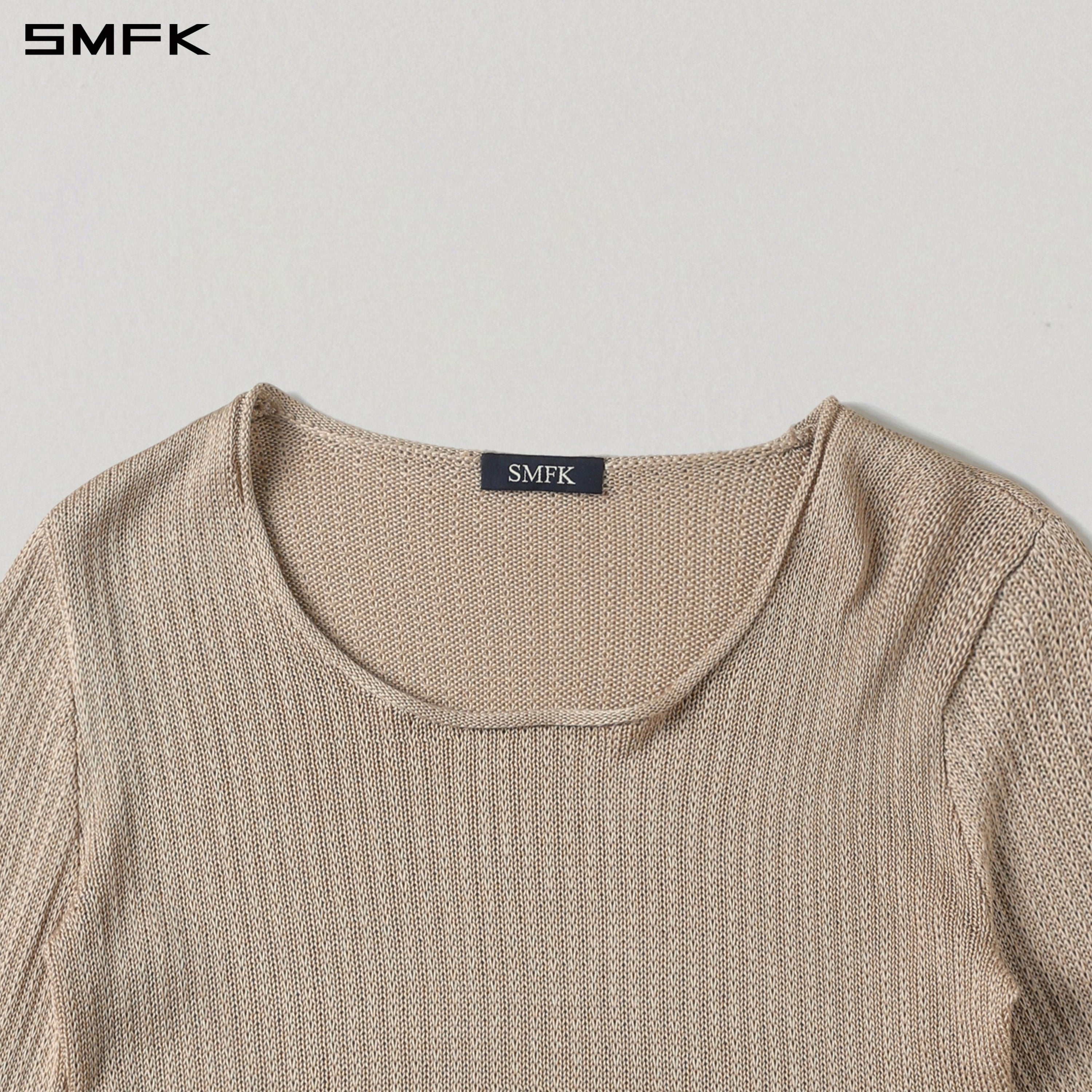 MYTH SEER CHAIN SHORT KNIT PULLOVER/TENCEL+SILK FRESH SKIN