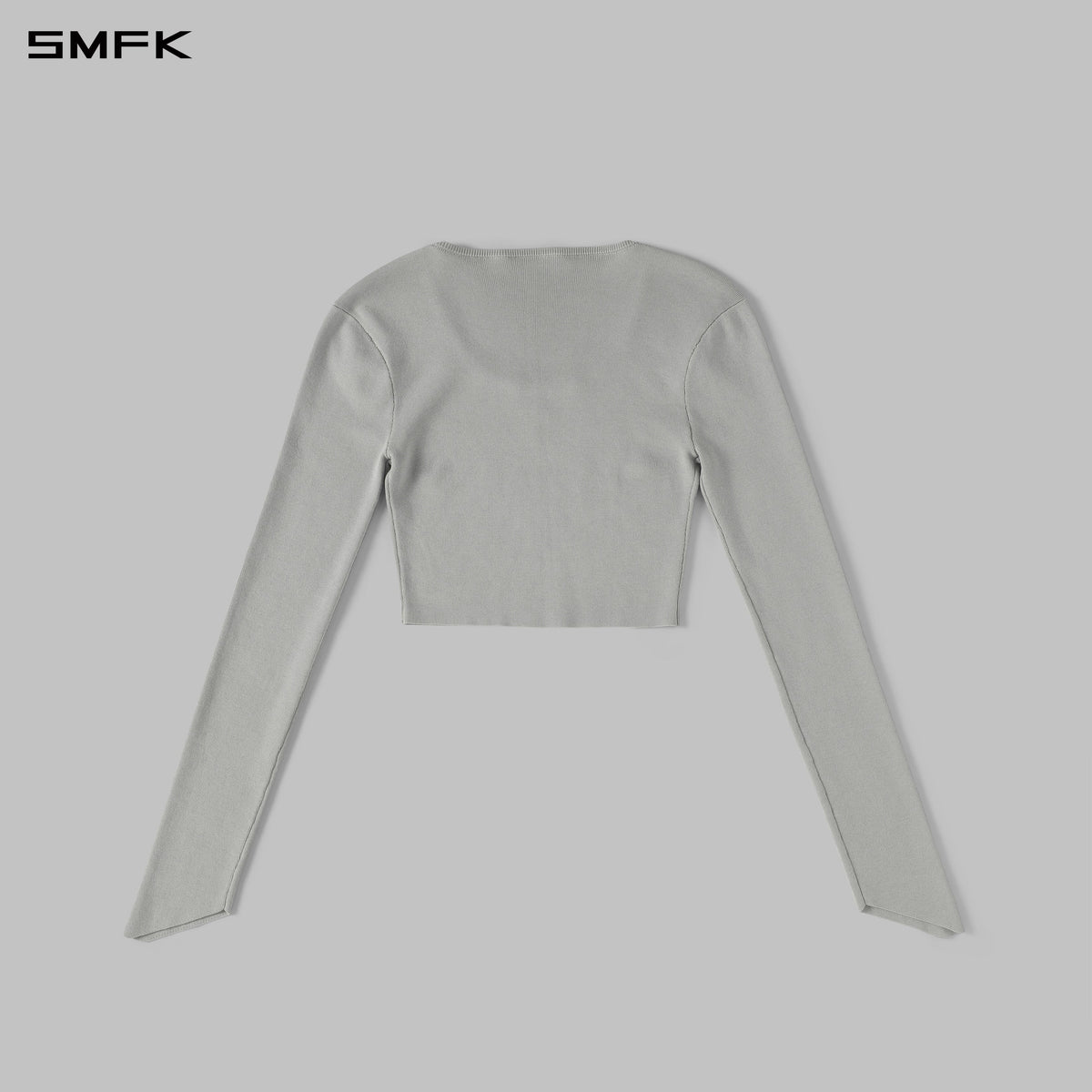 MYTH SIREN EVENING SHORT KNIT PULLOVER/TENCEL+SILK GLACIER GREY