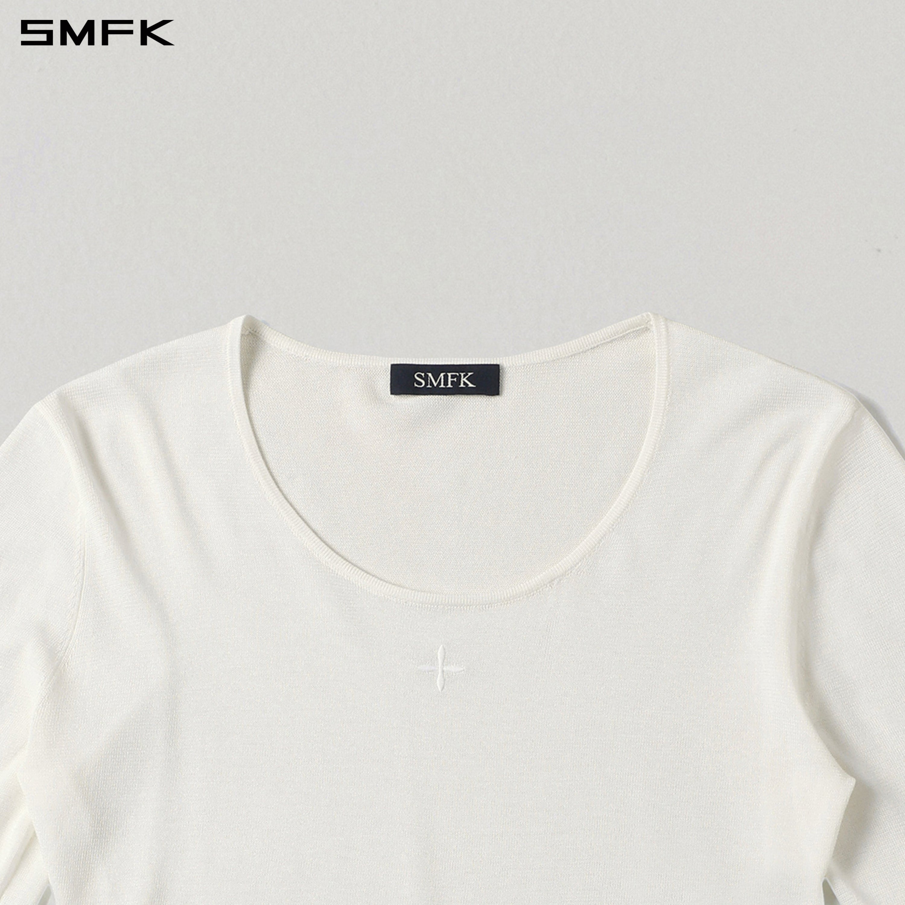 MYTH AEOLUS SLIM KNIT/ACETATE+COTTON CLOUD WHITE