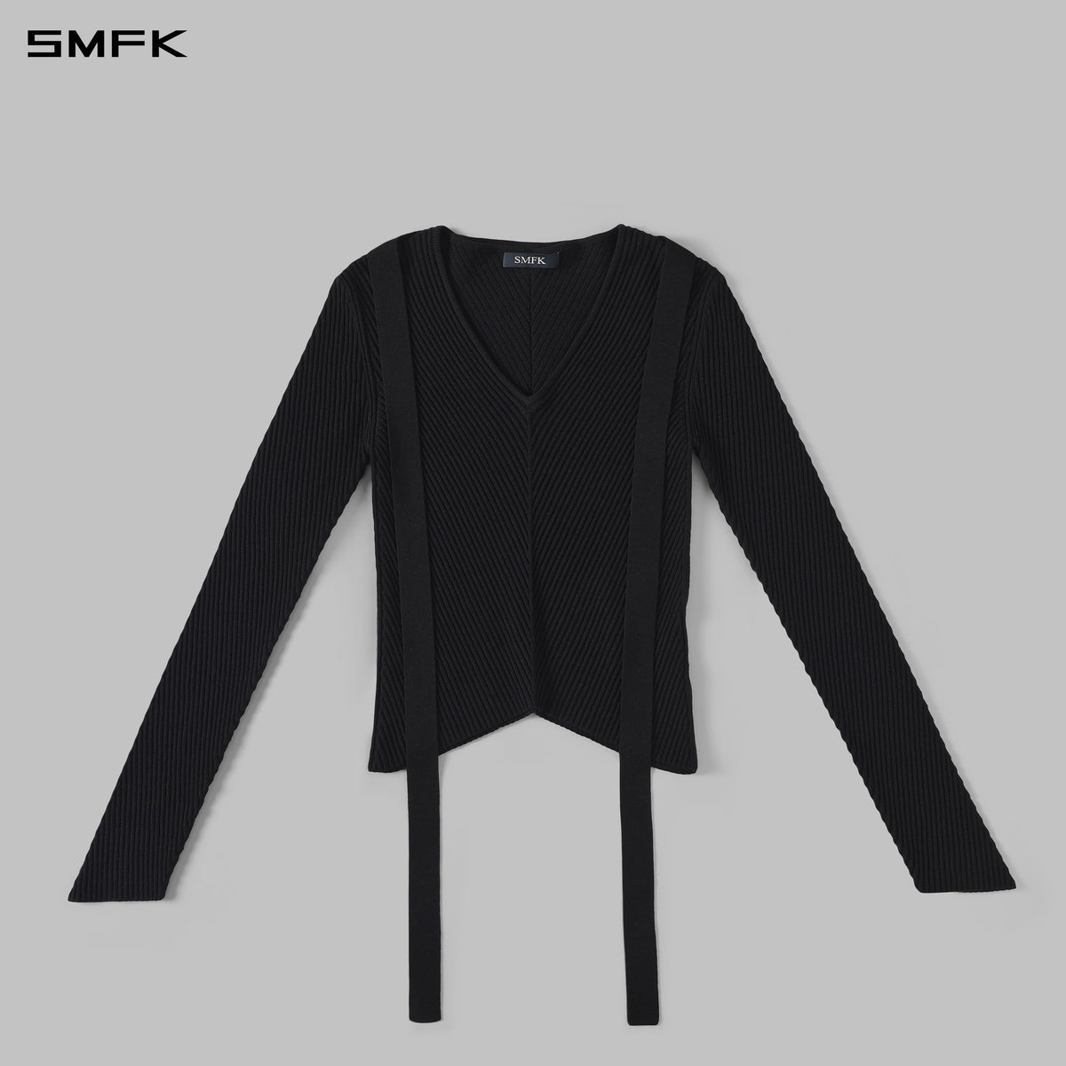MYTH AEOLUS EVENING SLIM KNIT SWEATER / SILK+LENZING TENCEL+COTTON WILD BLACK