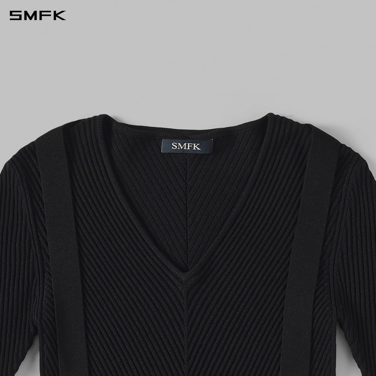 MYTH AEOLUS EVENING SLIM KNIT SWEATER / SILK+LENZING TENCEL+COTTON WILD BLACK