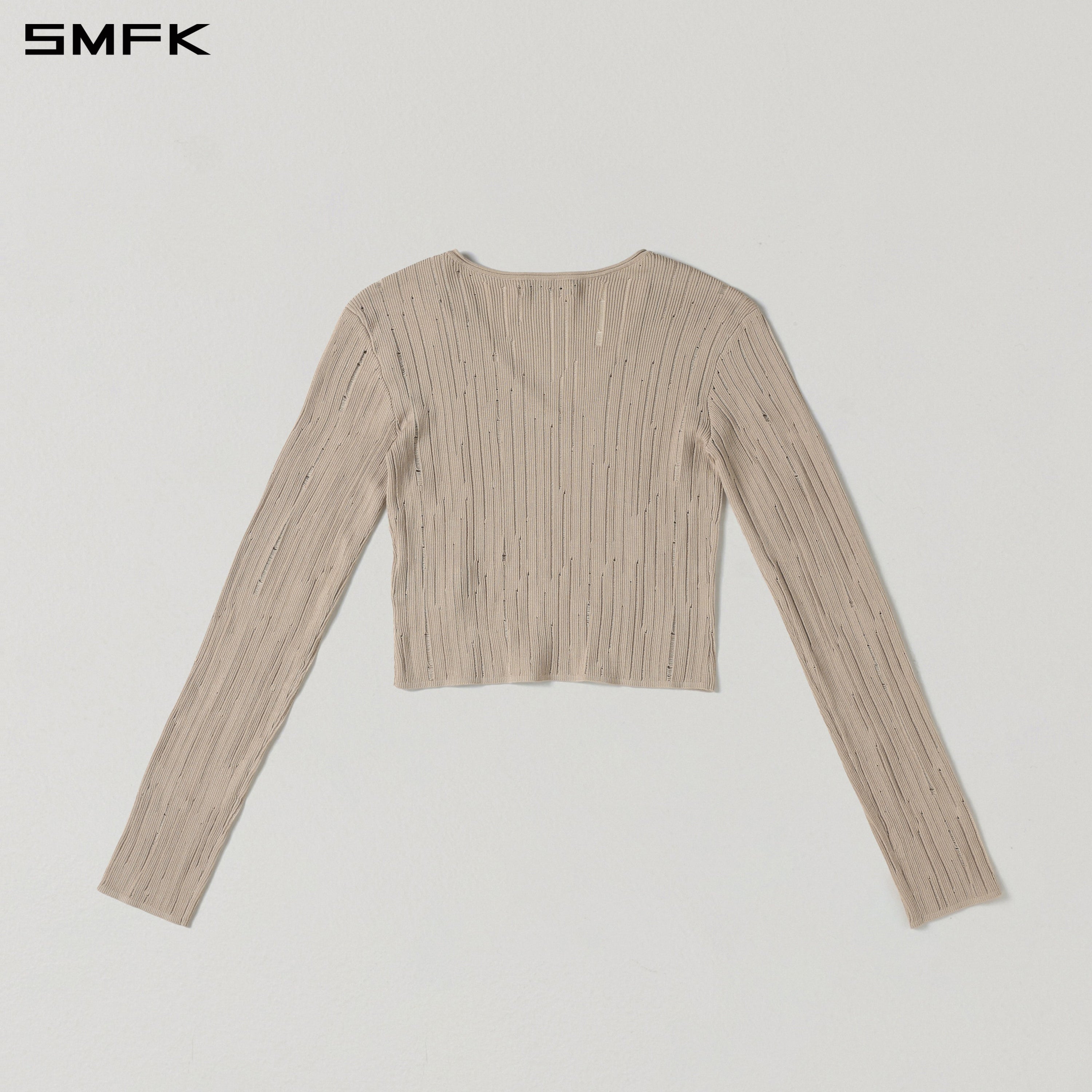 MIRAGE SIREN VISIONAL KNIT SHORT PULLOVER/ACETATE+COTTON FRESH SKIN