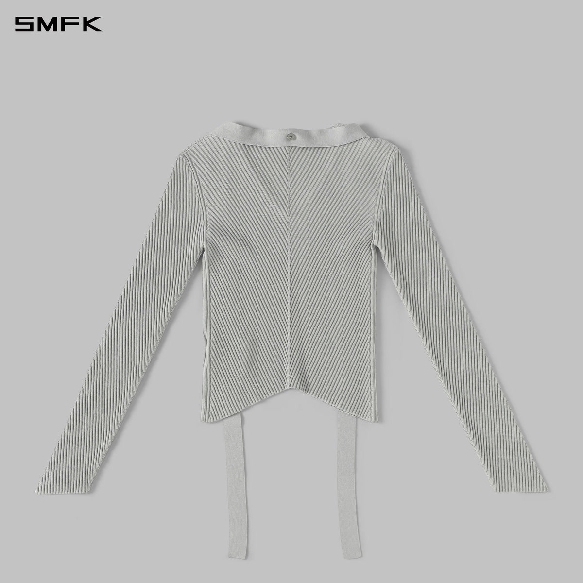 MYTH AEOLUS EVENING SLIM KNIT SWEATER / SILK+LENZING TENCEL+COTTON GLACIER GREY