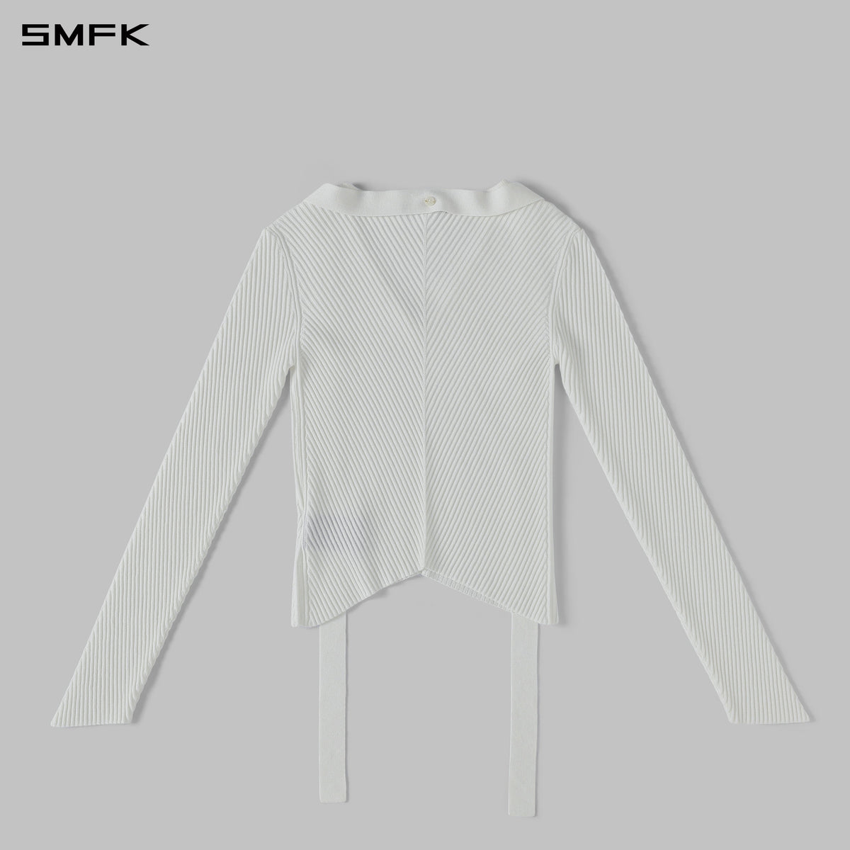 MYTH AEOLUS EVENING SLIM KNIT SWEATER / SILK+LENZING TENCEL+COTTON CLOUD WHITE