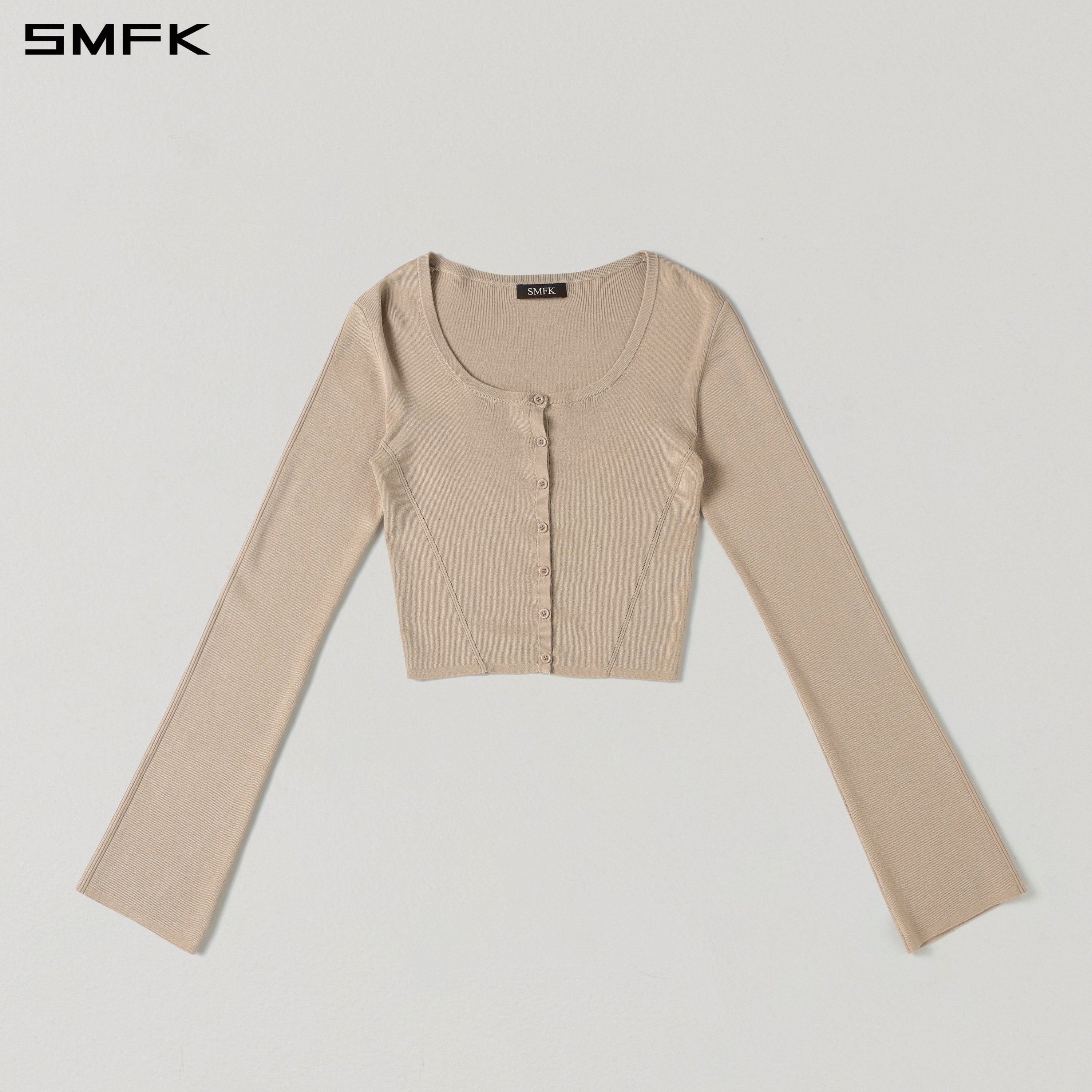 MYTH SEER SLIM KNIT CARDIGAN/TENCEL+SILK FRESH SKIN