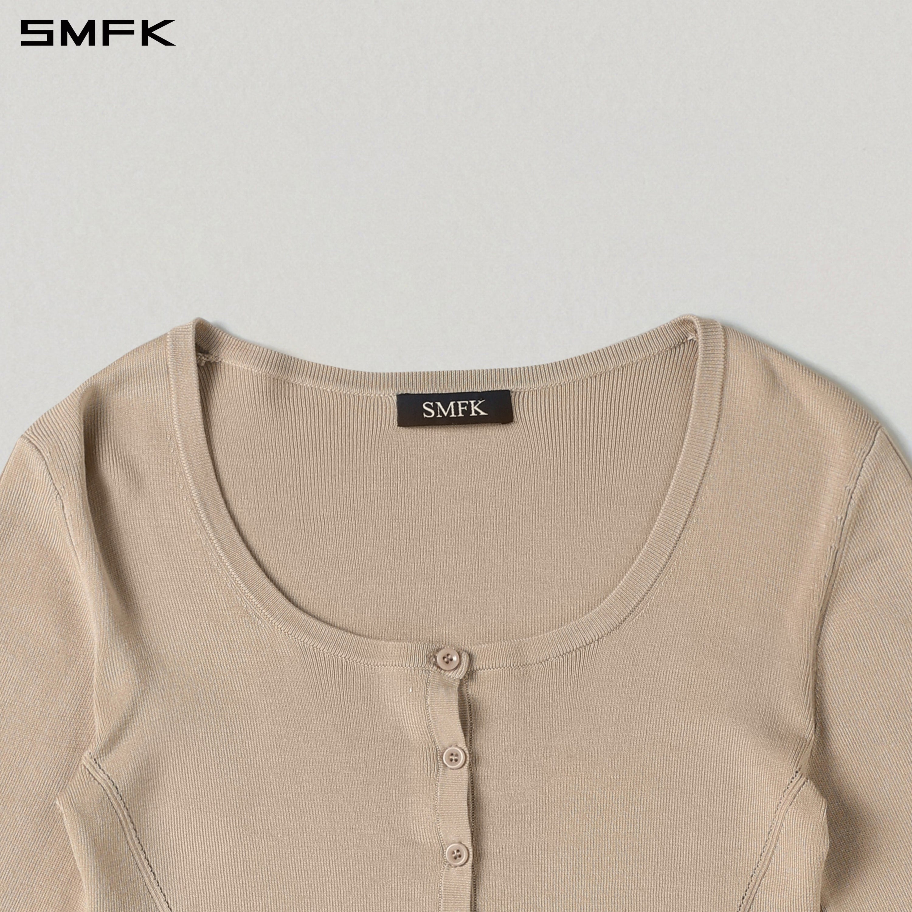 MYTH SEER SLIM KNIT CARDIGAN/TENCEL+SILK FRESH SKIN