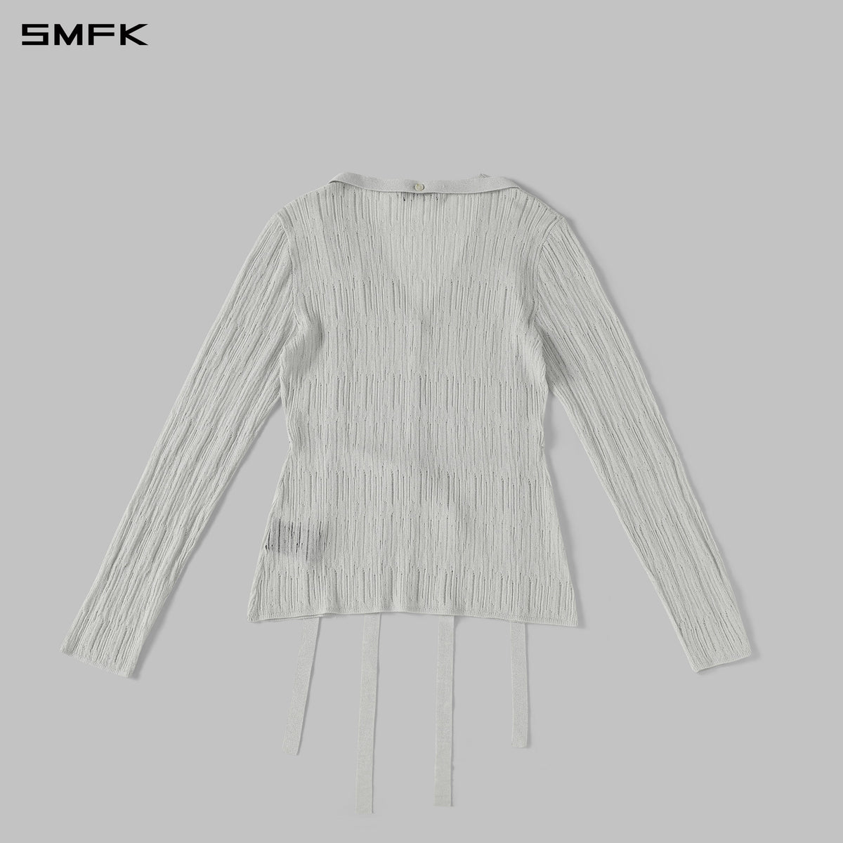 MYTH AEOLUS EVENING ROBE KNIT CARDIGAN/LS-COTTON+NYLON AURORA SLIVER