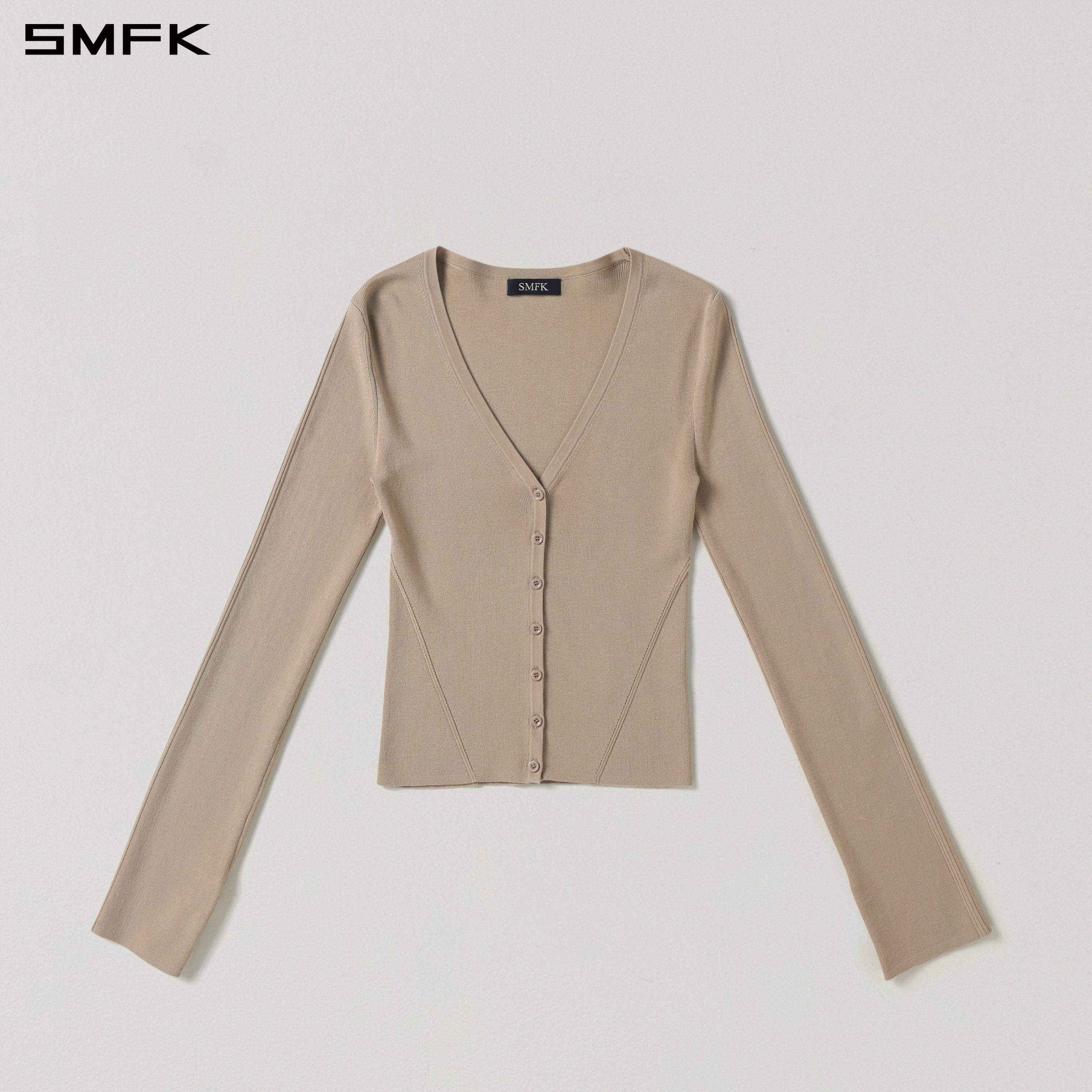 MYTH SIREN EVENING SLIM KNIT CARDIGAN/TENCEL+SILK FRESH SKIN