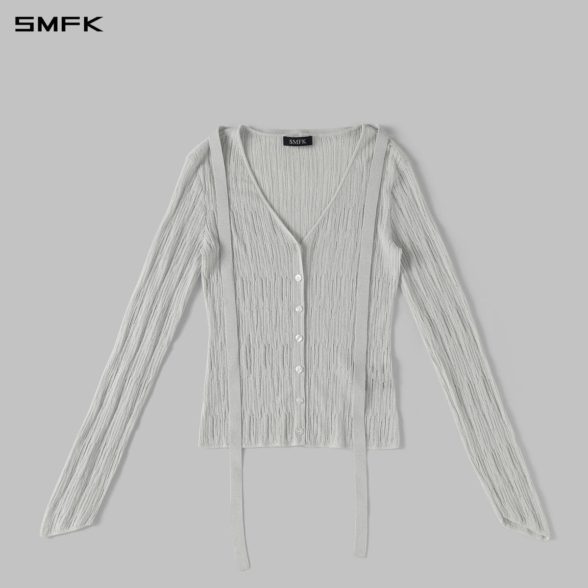 MYTH SIREN EVENING KNIT CARDIGAN/METALLIC YARN AURORA SLIVER