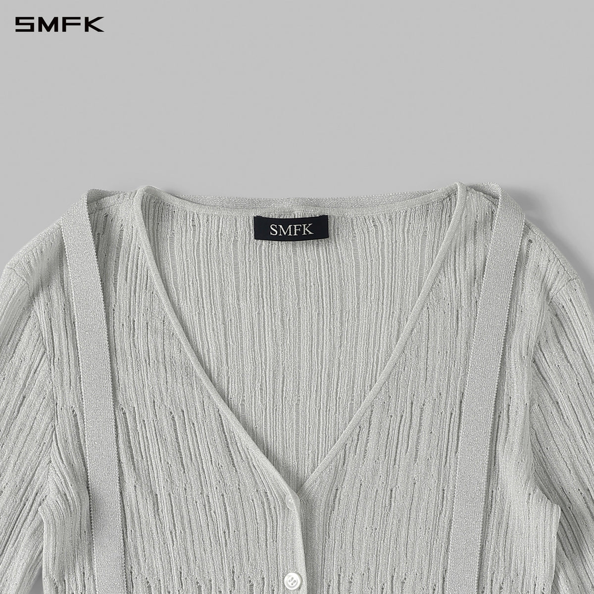 MYTH SIREN EVENING KNIT CARDIGAN/METALLIC YARN AURORA SLIVER
