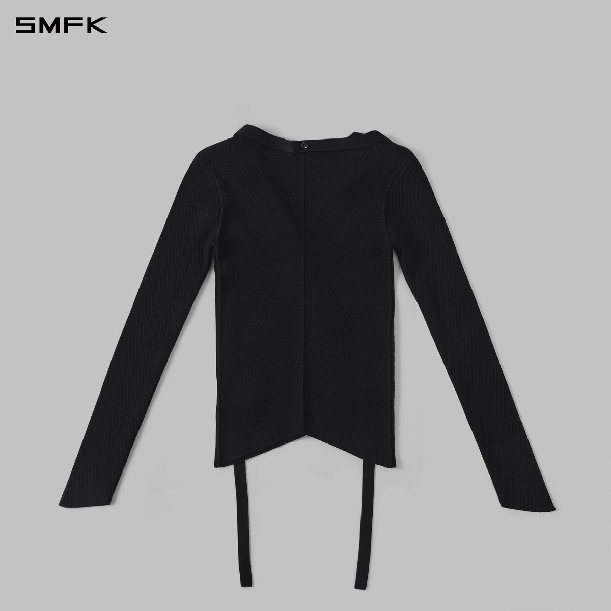 MYTH AEOLUS SYMMETRY EVENING KNIT PULLOVER/LENZING TENCEL+SILK WILD BLACK
